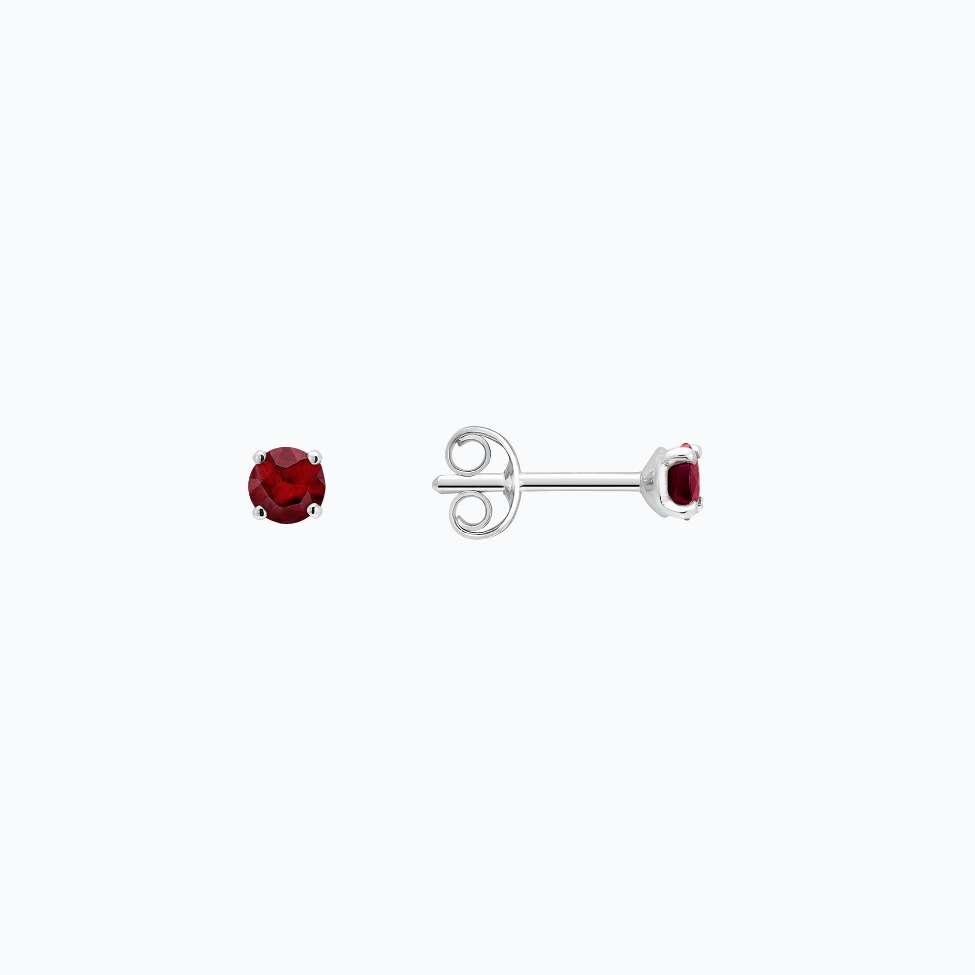 Boucles Alva Rubis 3.5 mm