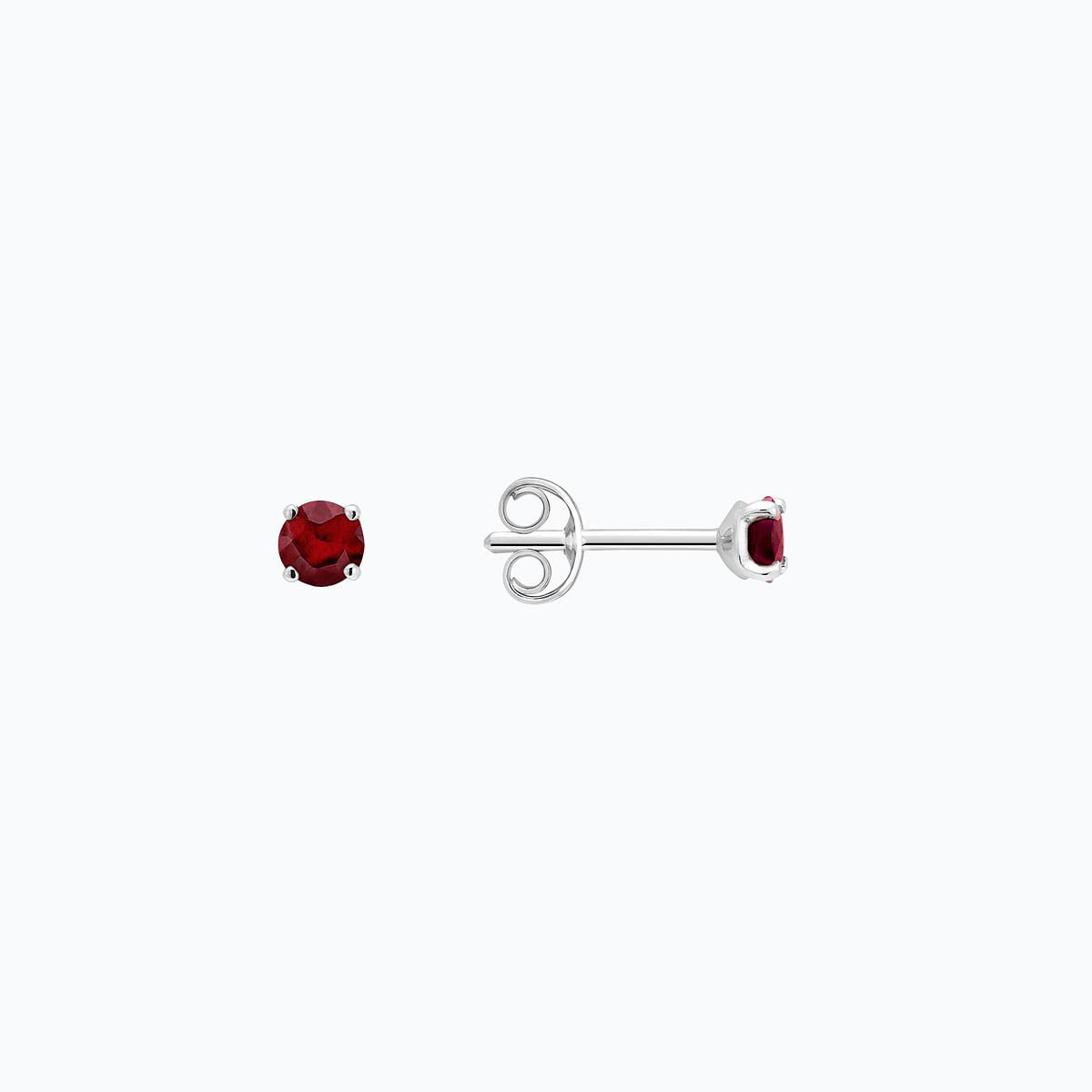 Boucles Alva Rubis 3.5 mm