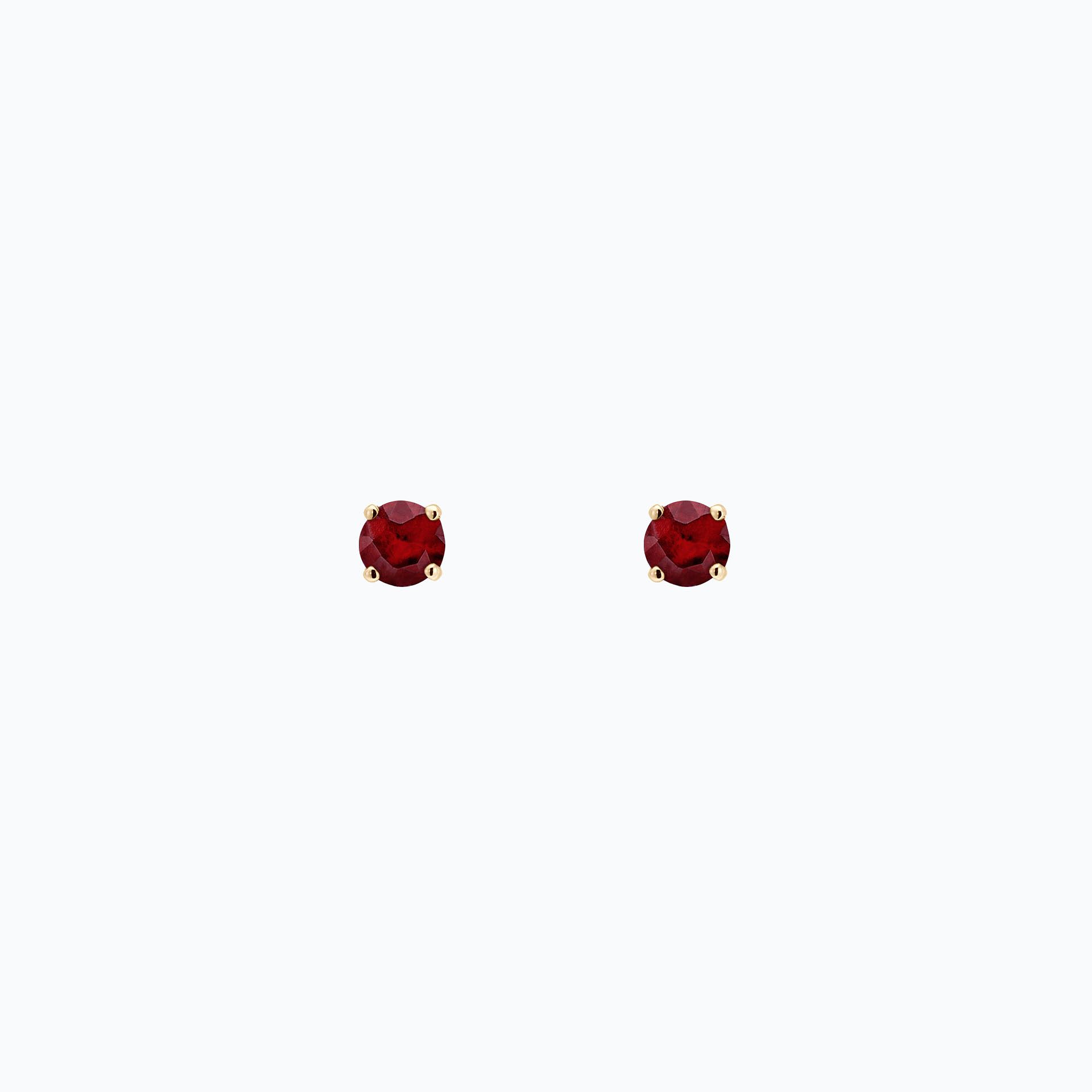 Boucles Alva Rubis 3.5 mm