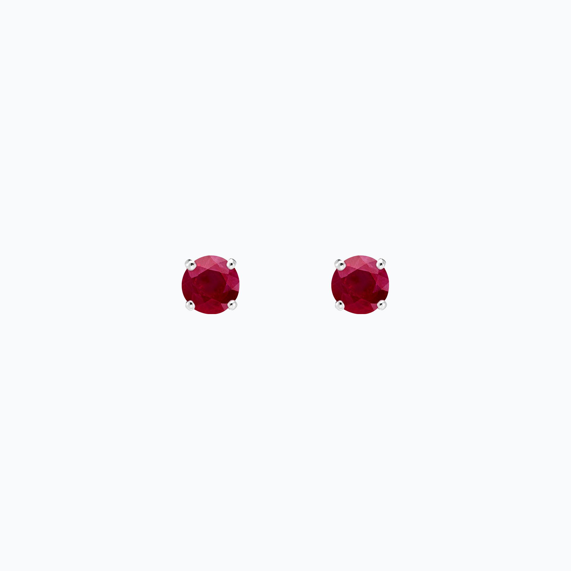Boucles Alva Rubis 4.5 mm