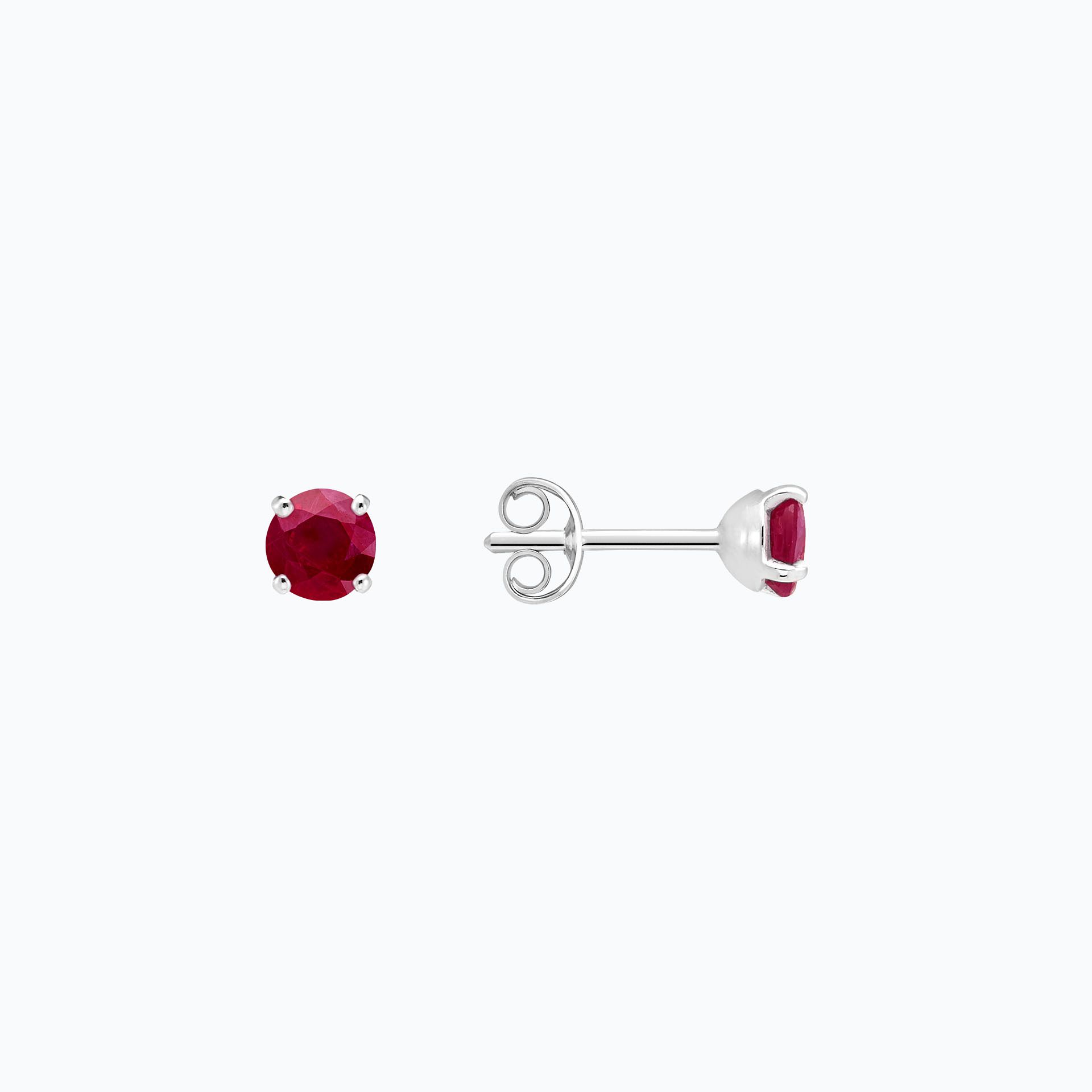 Boucles Alva Rubis 4.5 mm