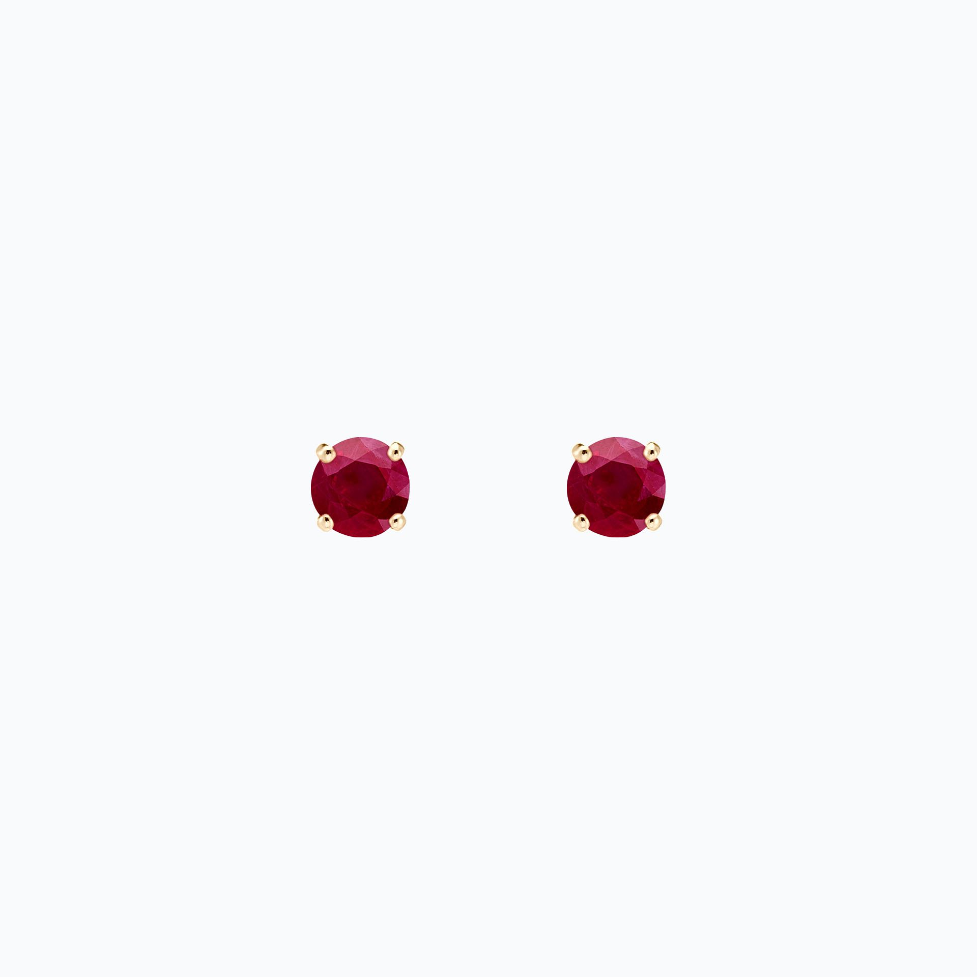 Boucles Alva Rubis 4.5 mm