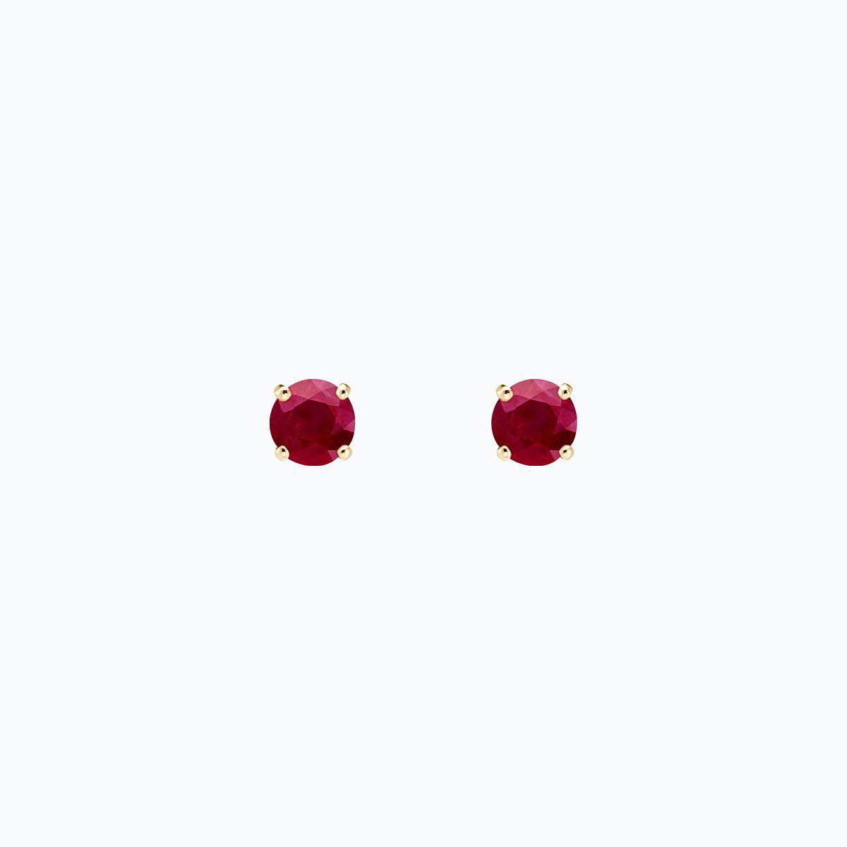 Boucles Alva Rubis 4.5 mm