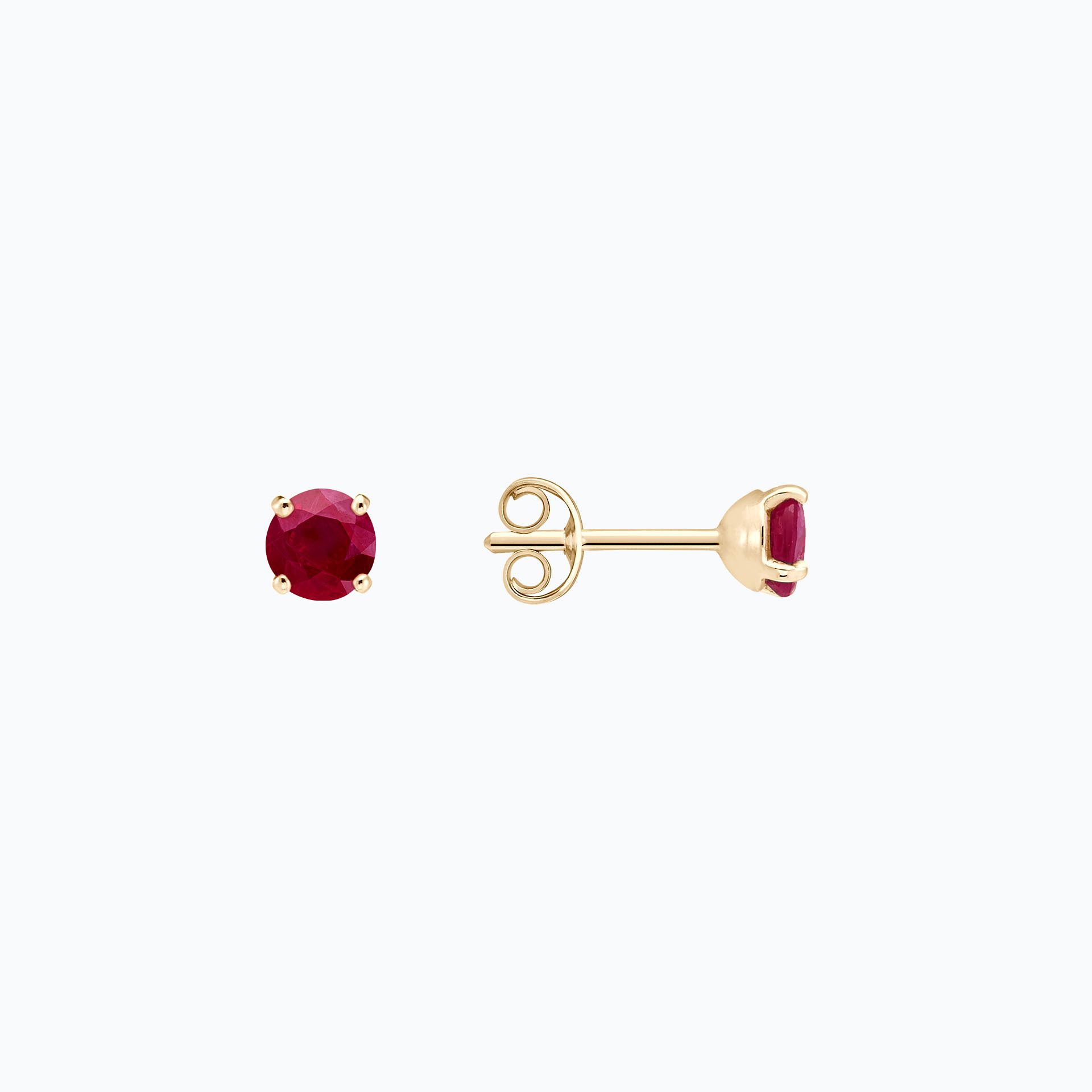 Boucles Alva Rubis 4.5 mm
