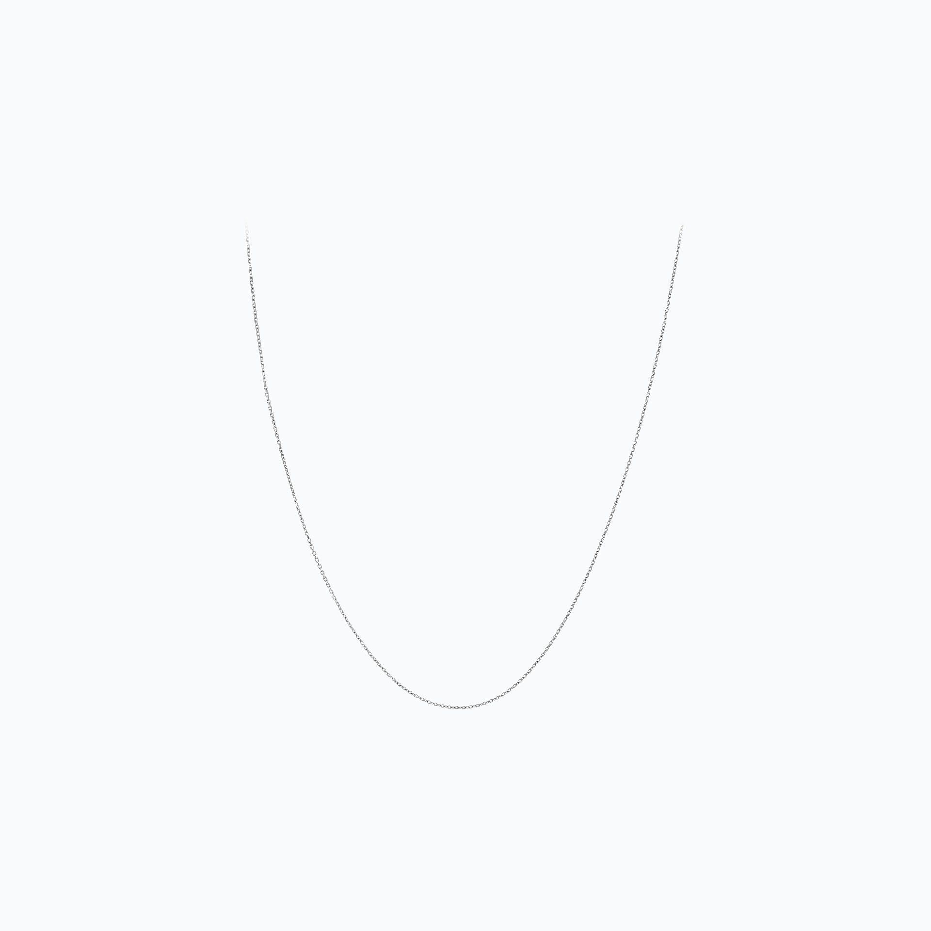 Chaine Forçat Diamantée 1.00 mm 45 cm