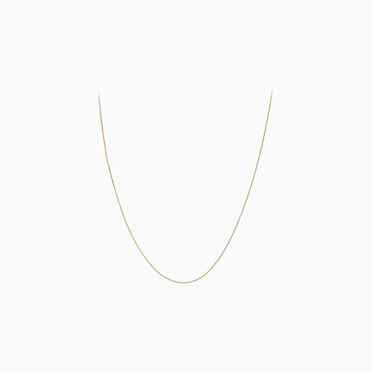 Chaine Forçat Diamantée 1.00 mm 40 cm