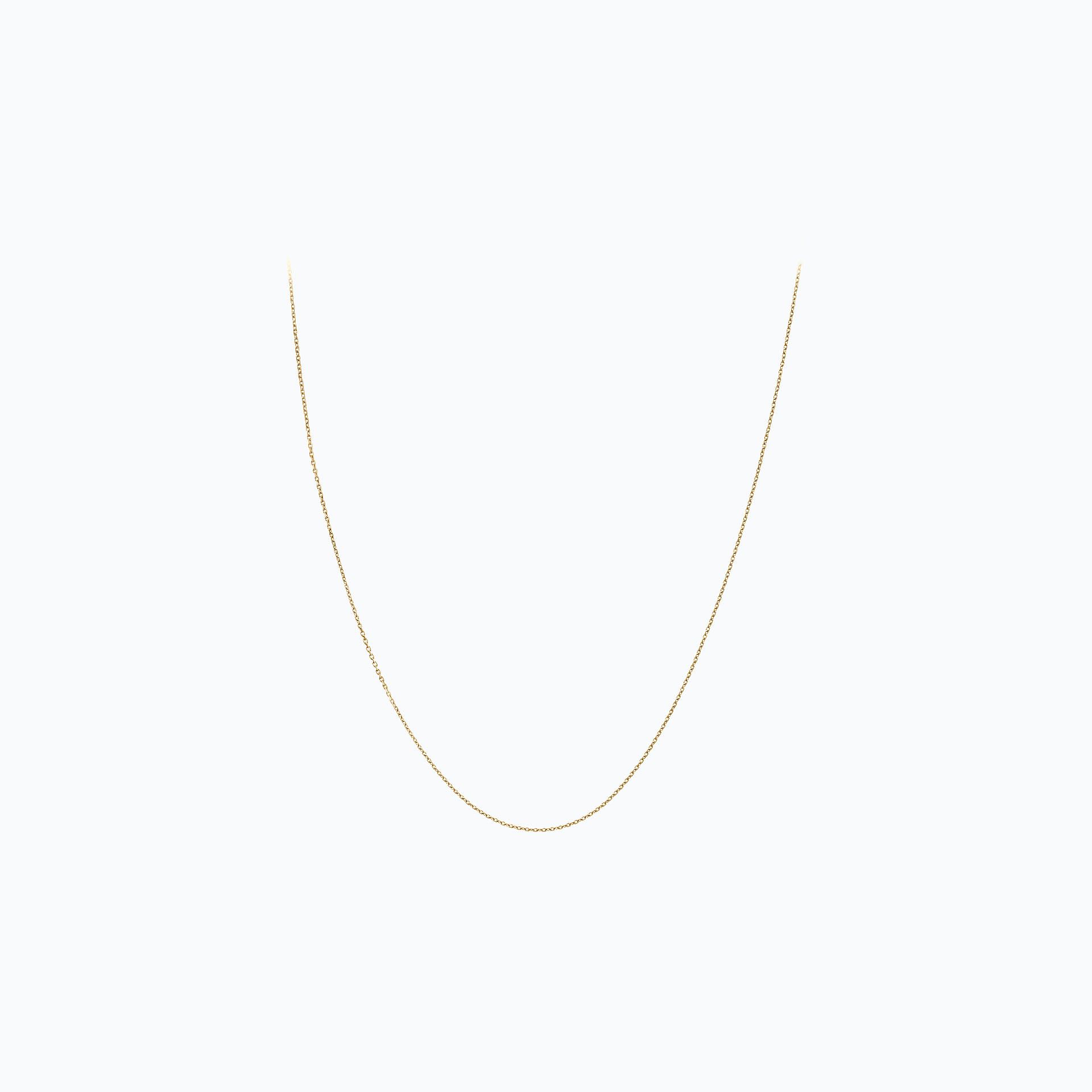 Chaine Forçat Diamantée 1.00 mm 45 cm