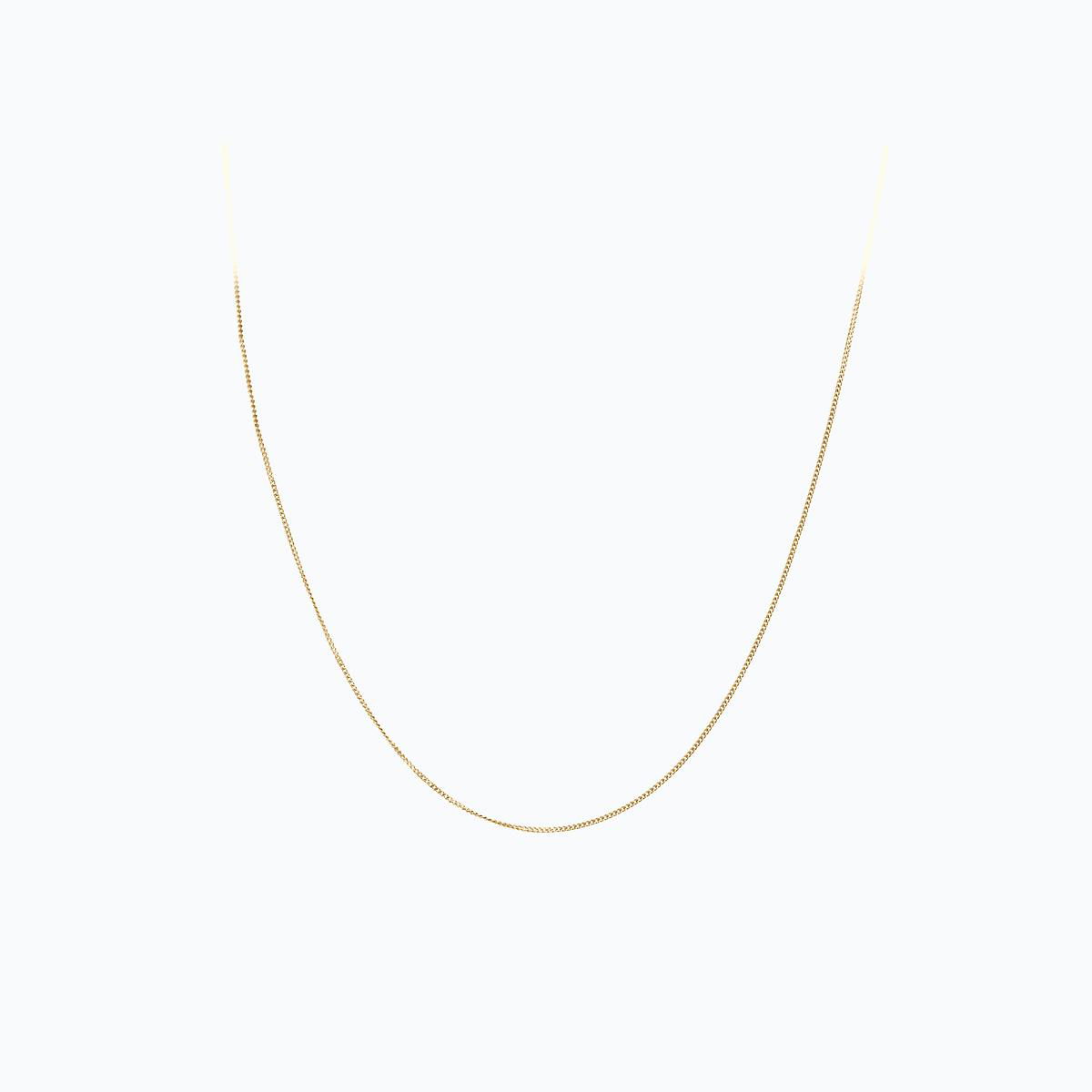 Chaine Gourmette Diamantée 1.00 mm 40 cm