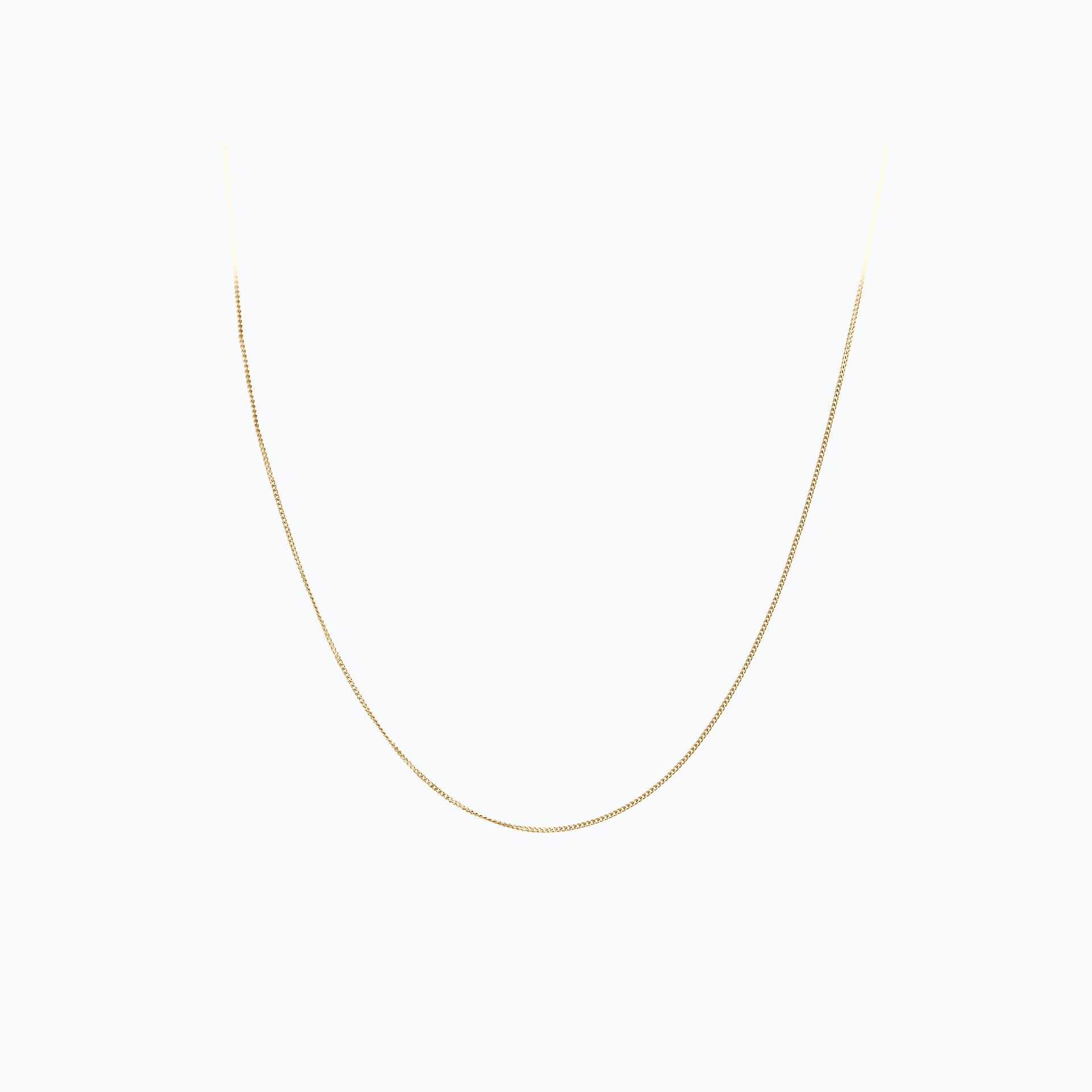 Chaine Gourmette Diamantée 1.00 mm 45 cm