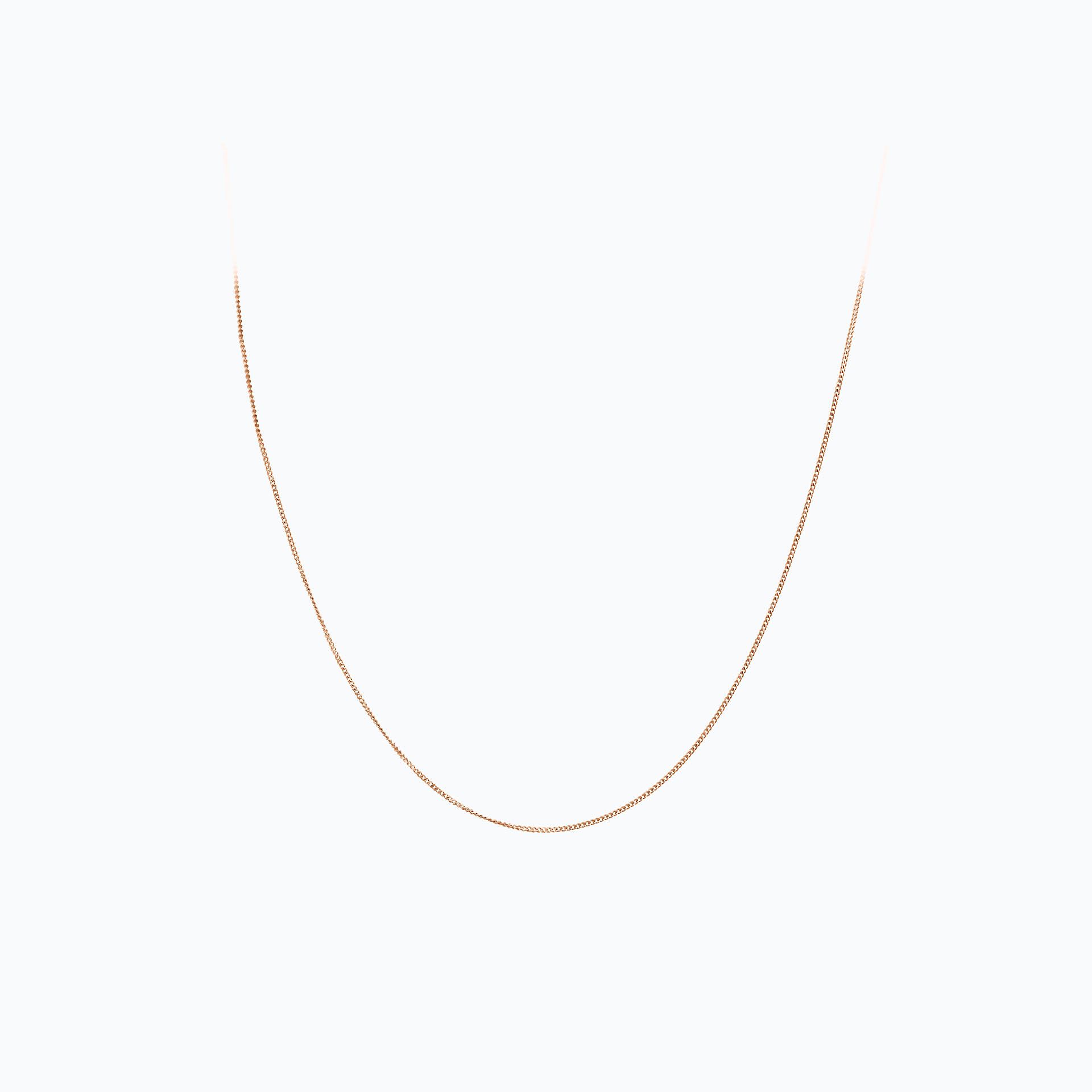 Chaine Gourmette Diamantée 1.00 mm 50 cm