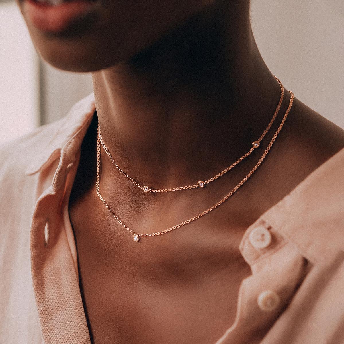 Collier Blossom 1 Diamant