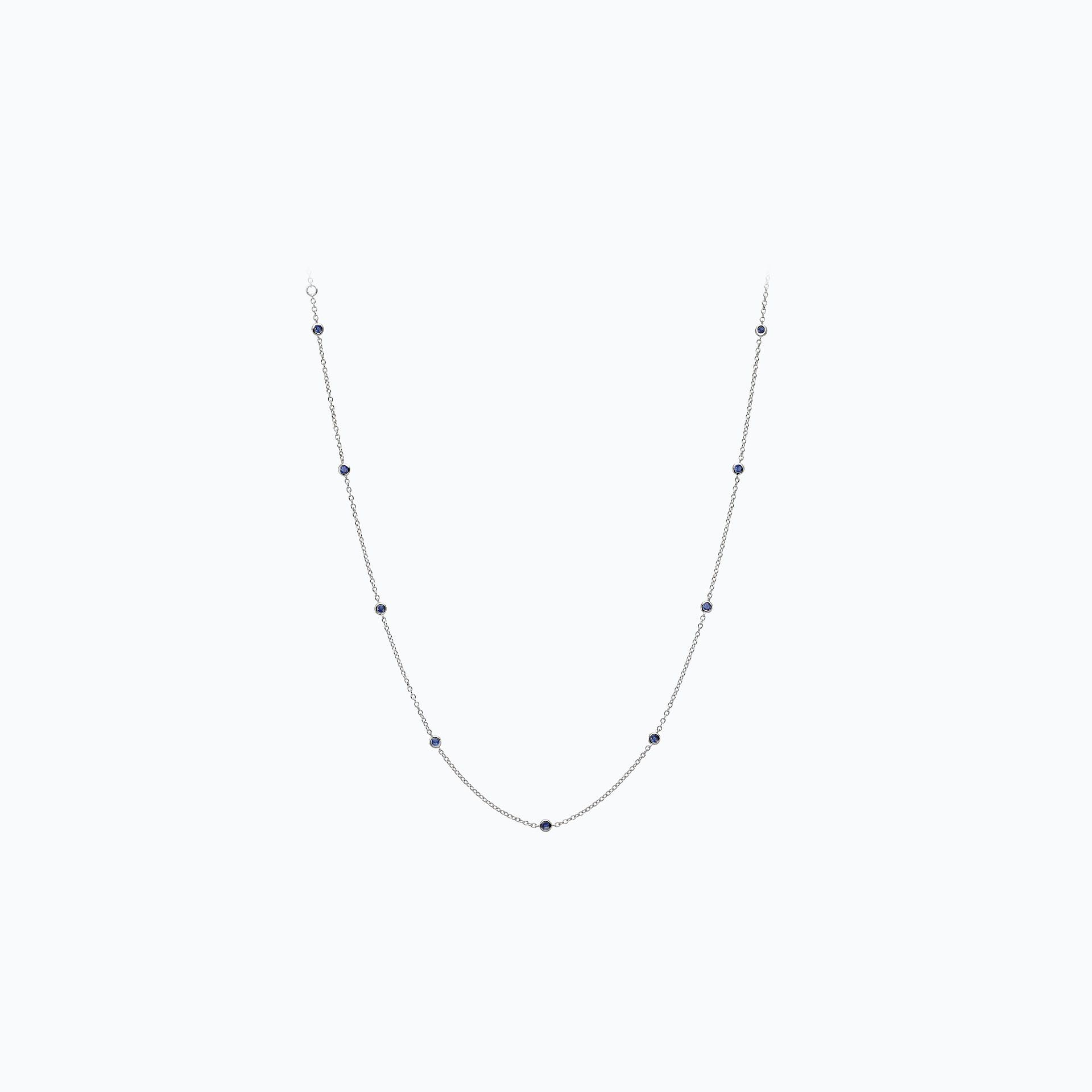Collier Blossom 9 Saphirs