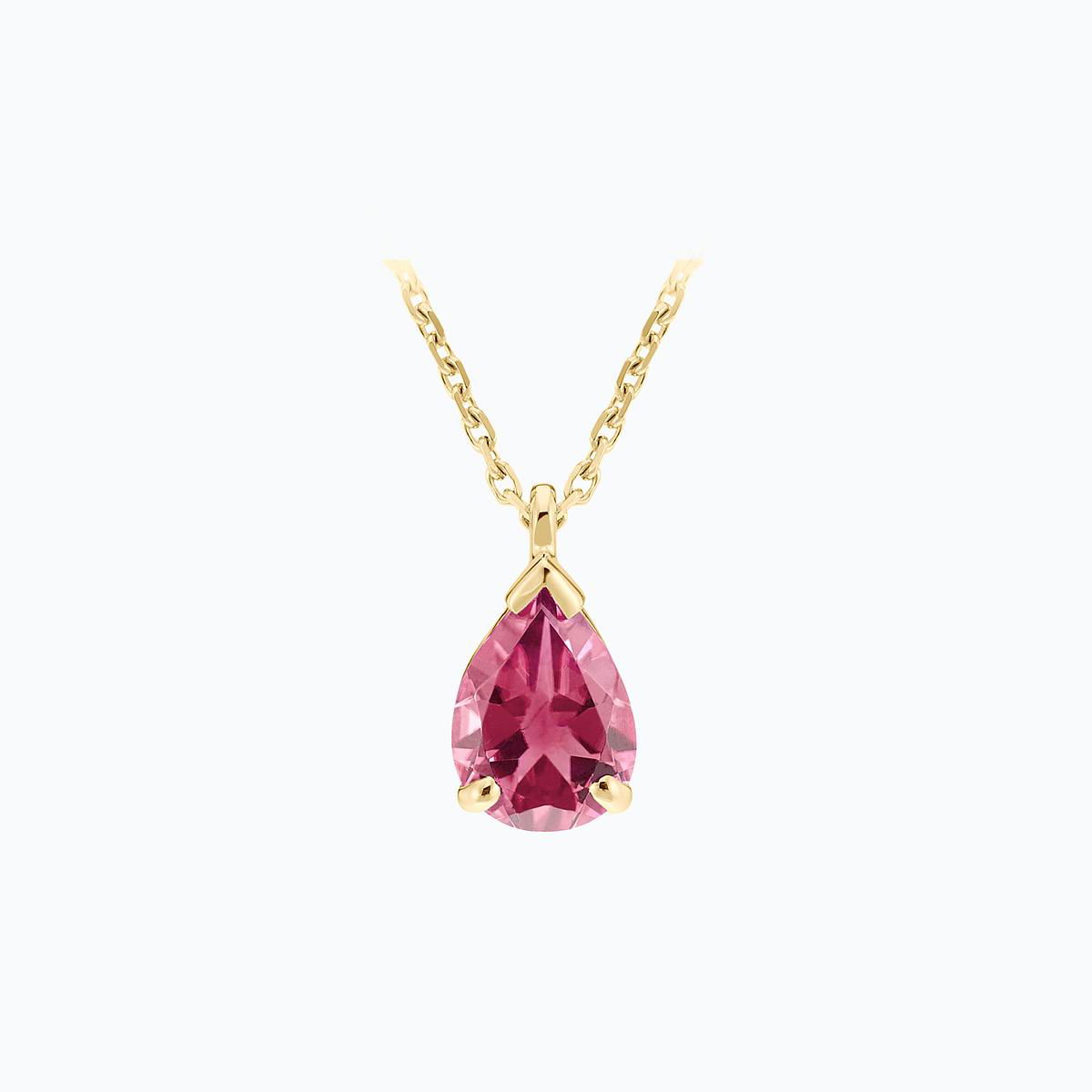 Collier Goutte Tourmaline 8 x 6 mm