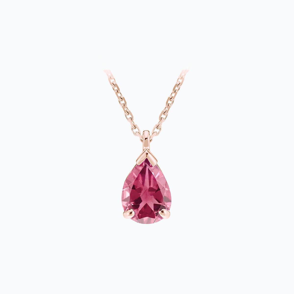 Collier Goutte Tourmaline 8 x 6 mm