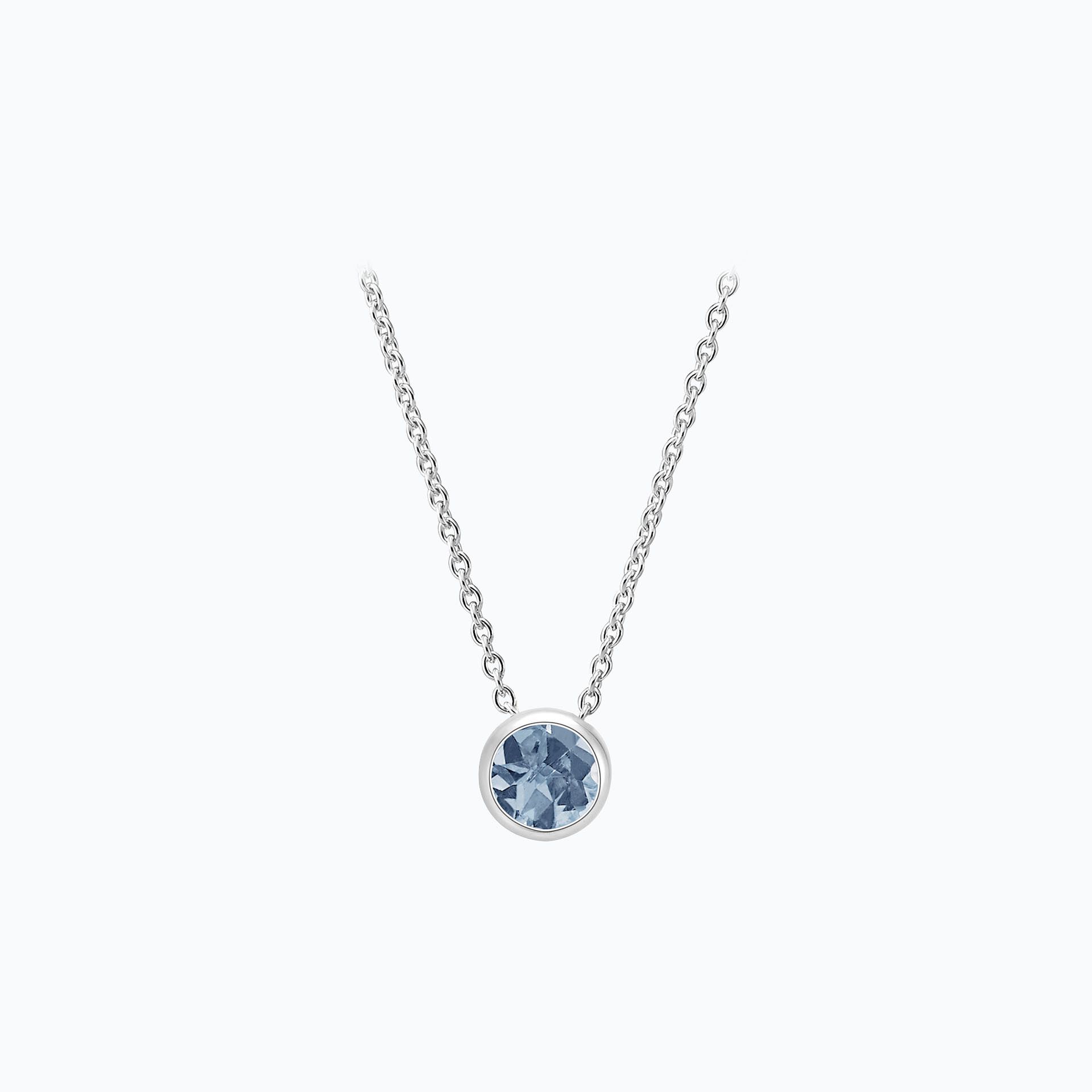 Collier Harmony Saphir Bleu Tendre 3.5 mm