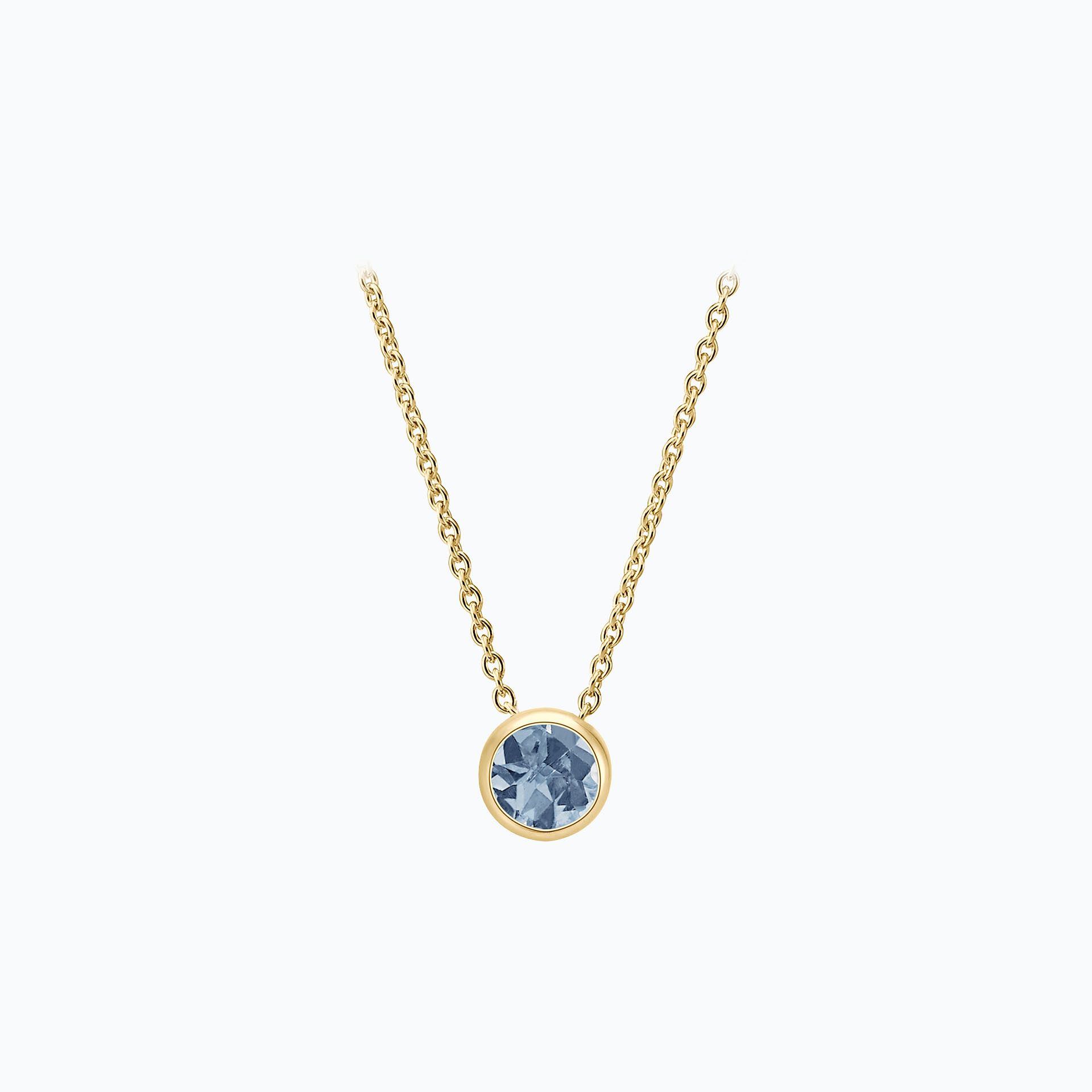 Collier Harmony Saphir Bleu Tendre 3.5 mm