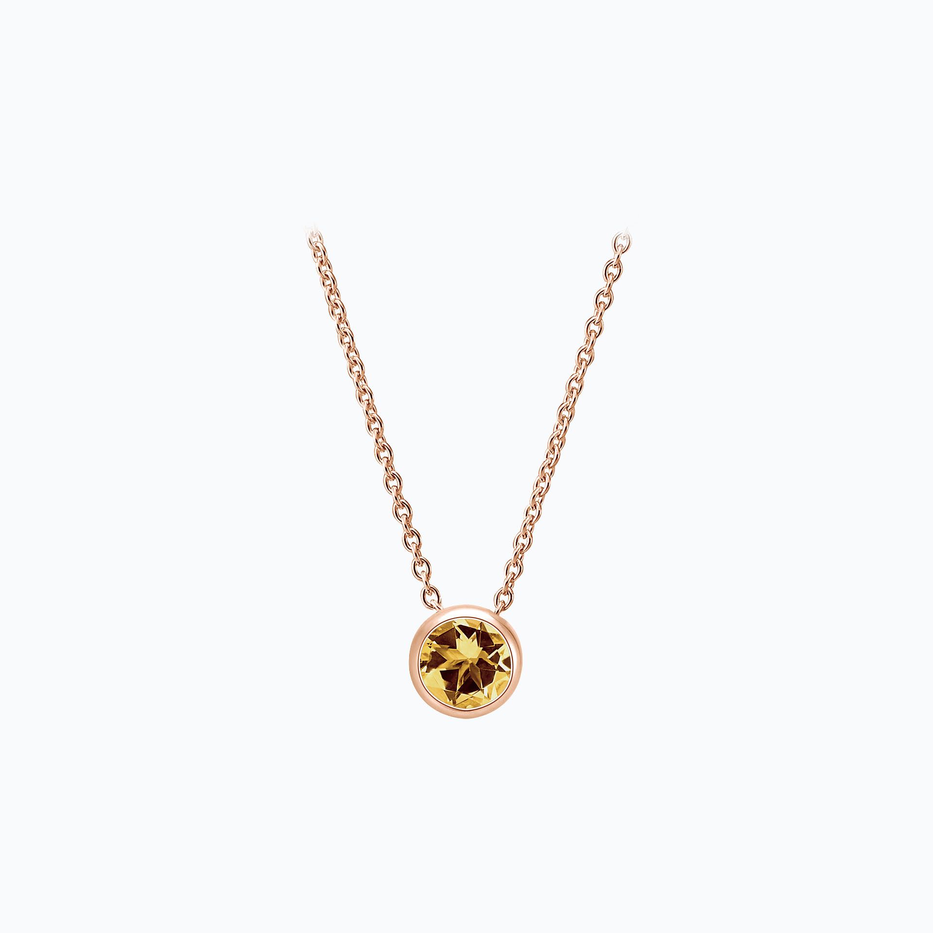 Collier Harmony Saphir Jaune Tournesol 3.5 mm