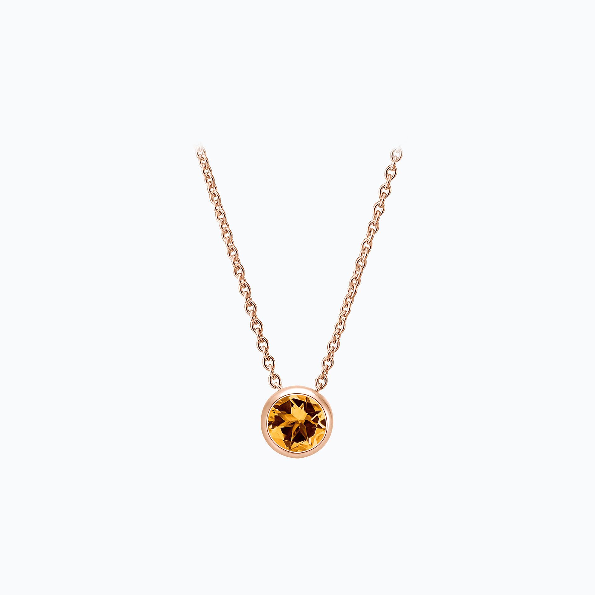 Collier Harmony Saphir Mandarine 3.5 mm