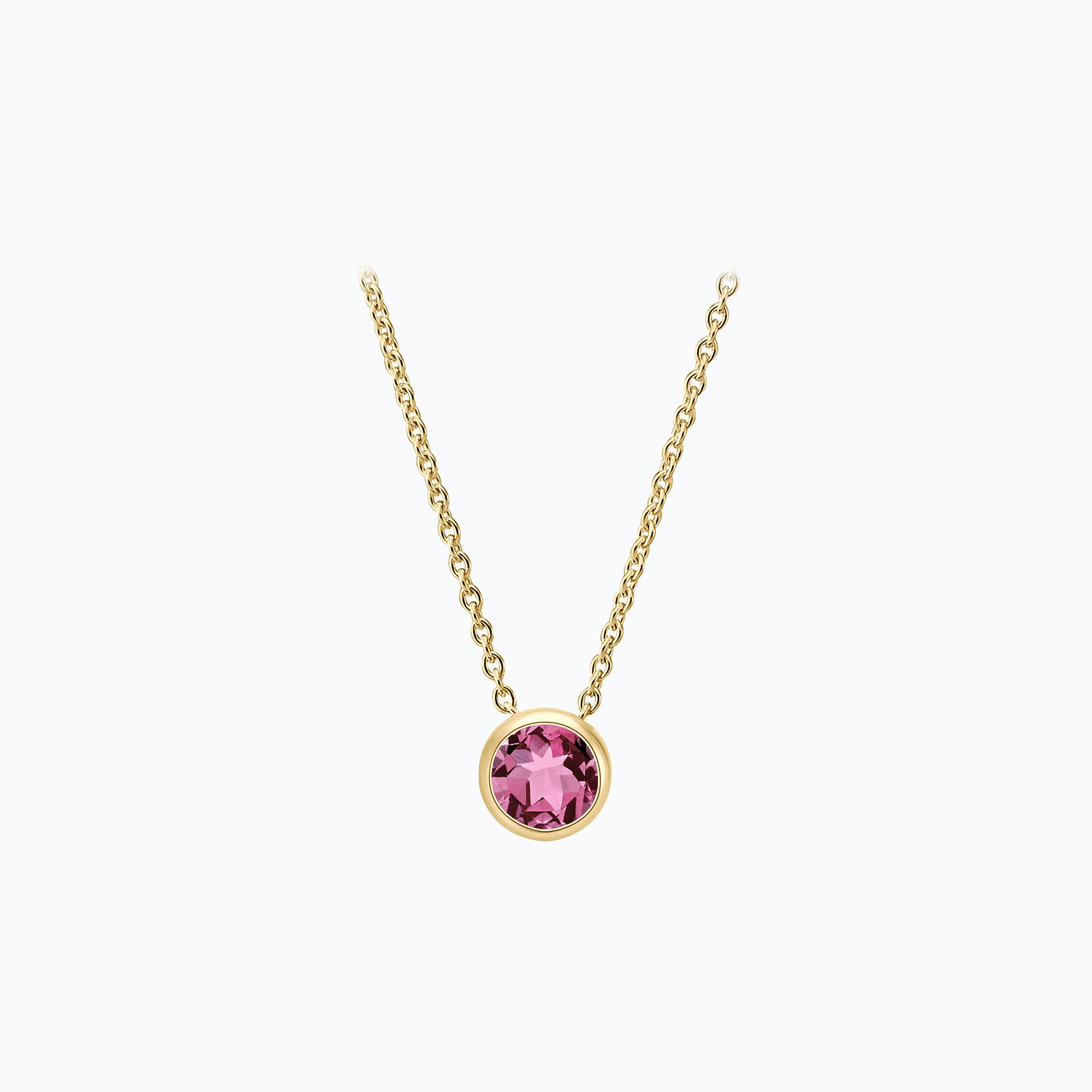 Collier Harmony Saphir Rose Pivoine 3.5 mm