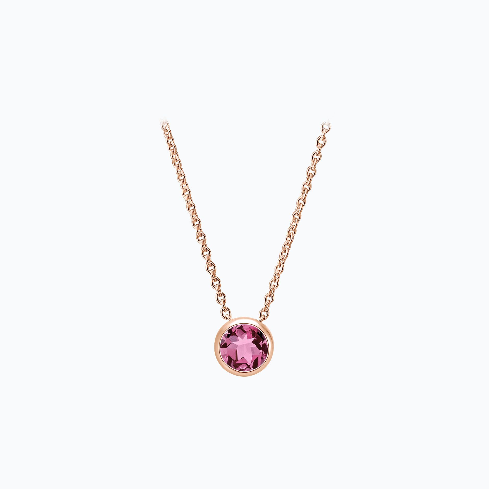 Collier Harmony Saphir Rose Pivoine 3.5 mm