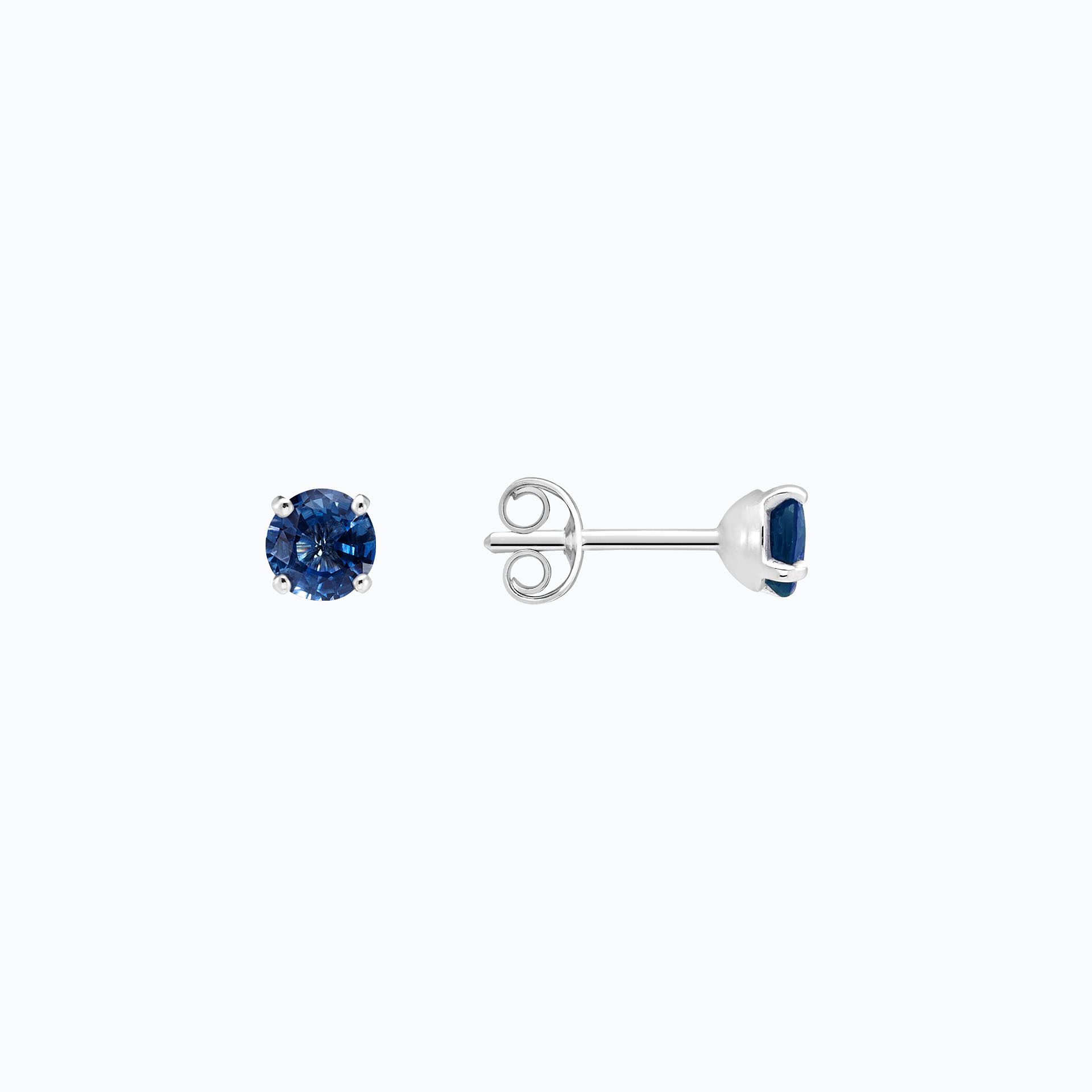 Boucles Alva Saphir 4.5 mm