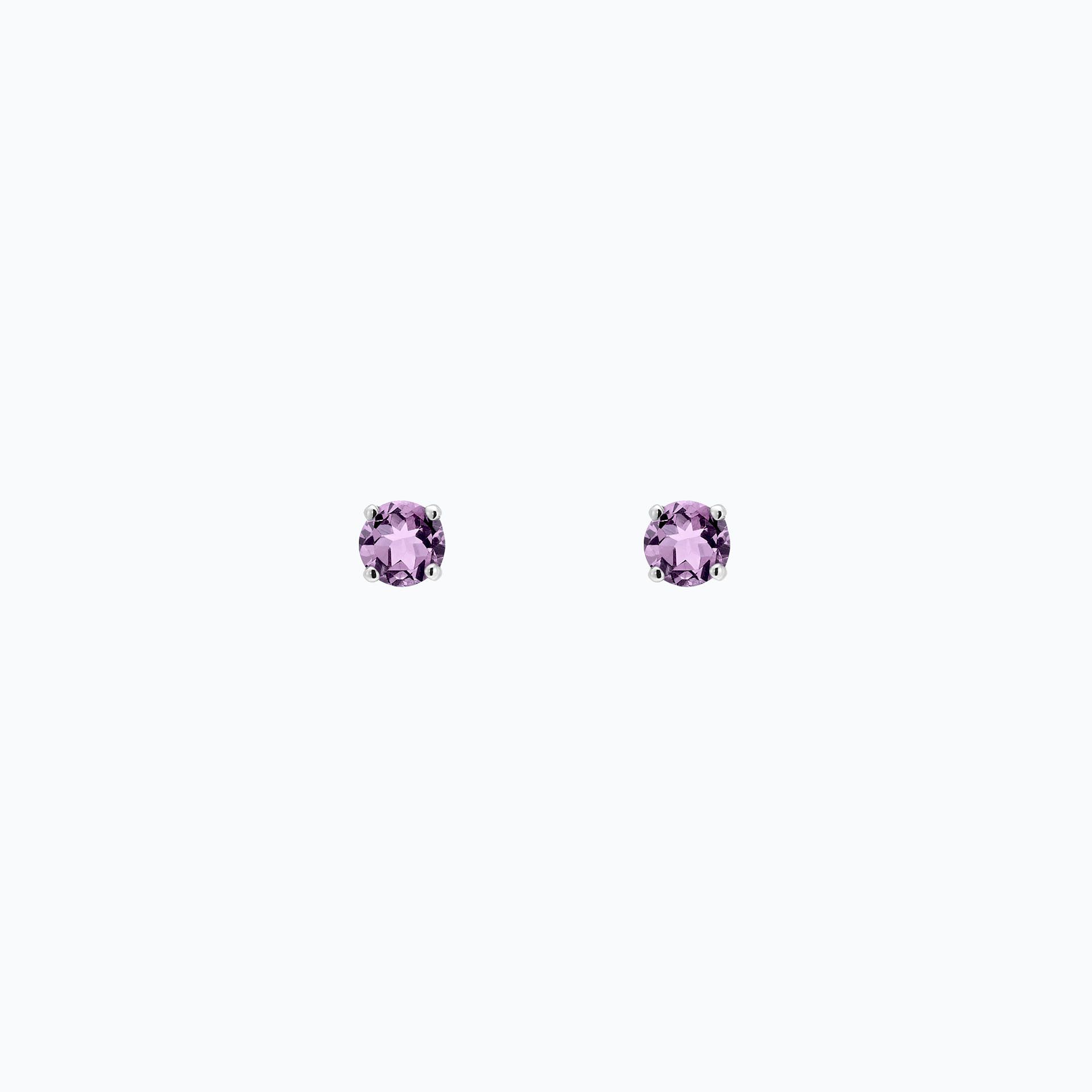 Boucles Alva Saphir Mauve 3.5 mm