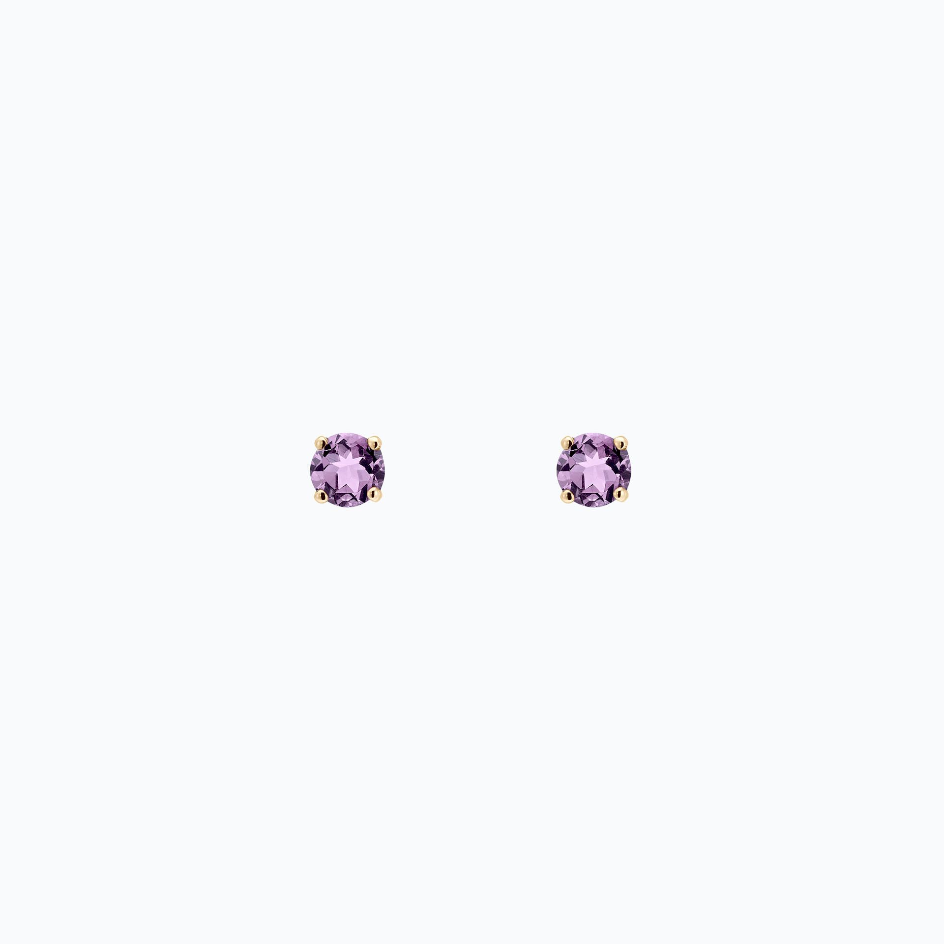 Boucles Alva Saphir Mauve 3.5 mm