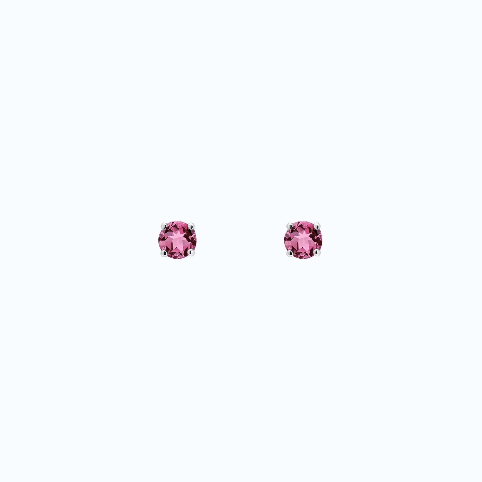 Boucles Alva Saphir Rose Pivoine 3.5 mm