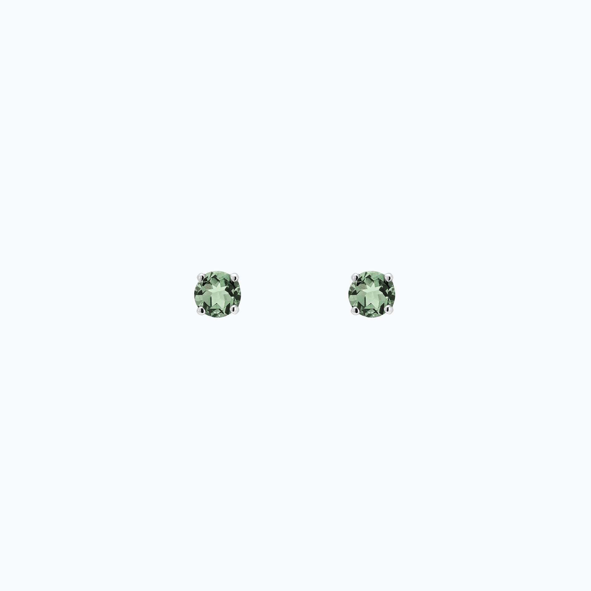 Boucles Alva Saphir Vert 3.5 mm