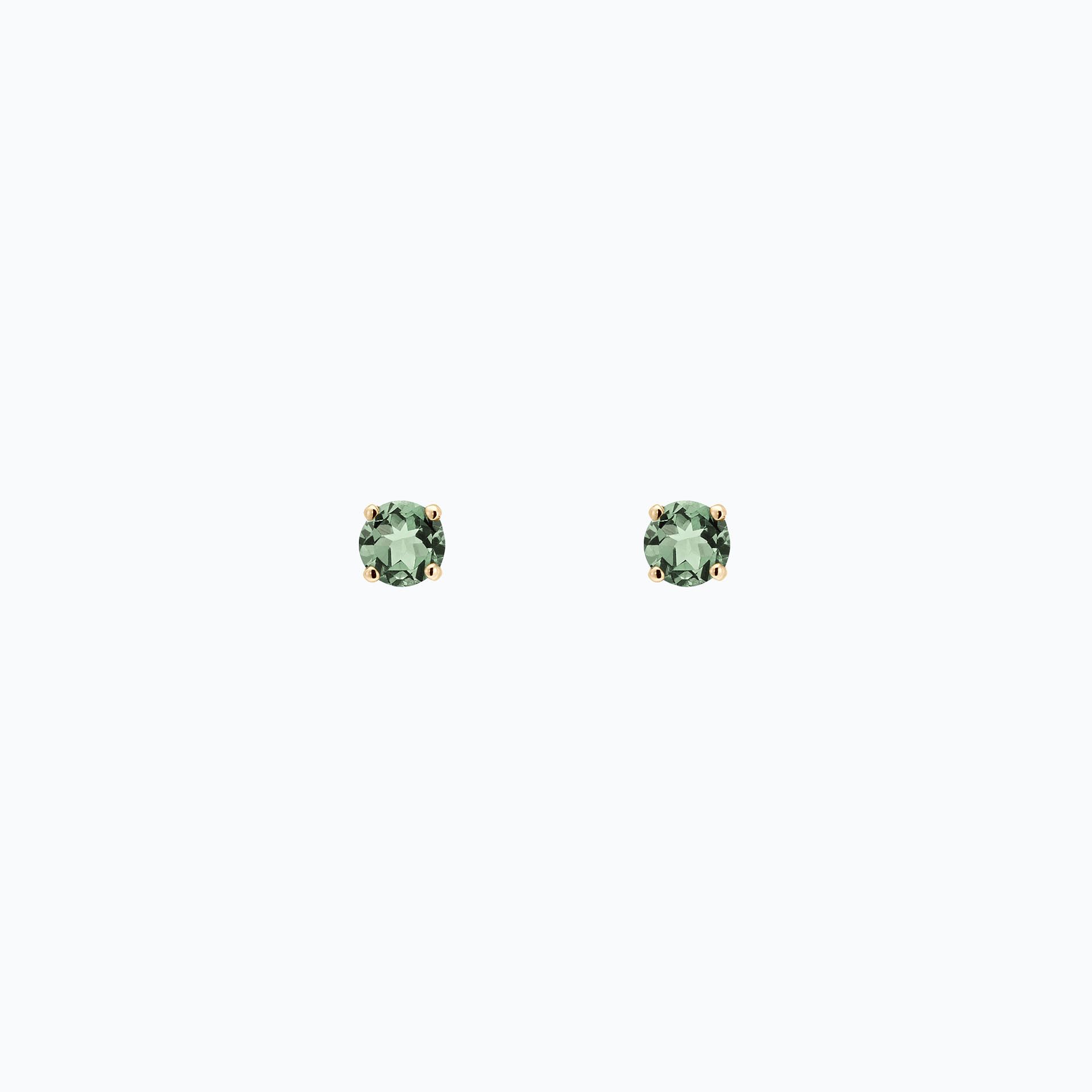 Boucles Alva Saphir Vert 3.5 mm