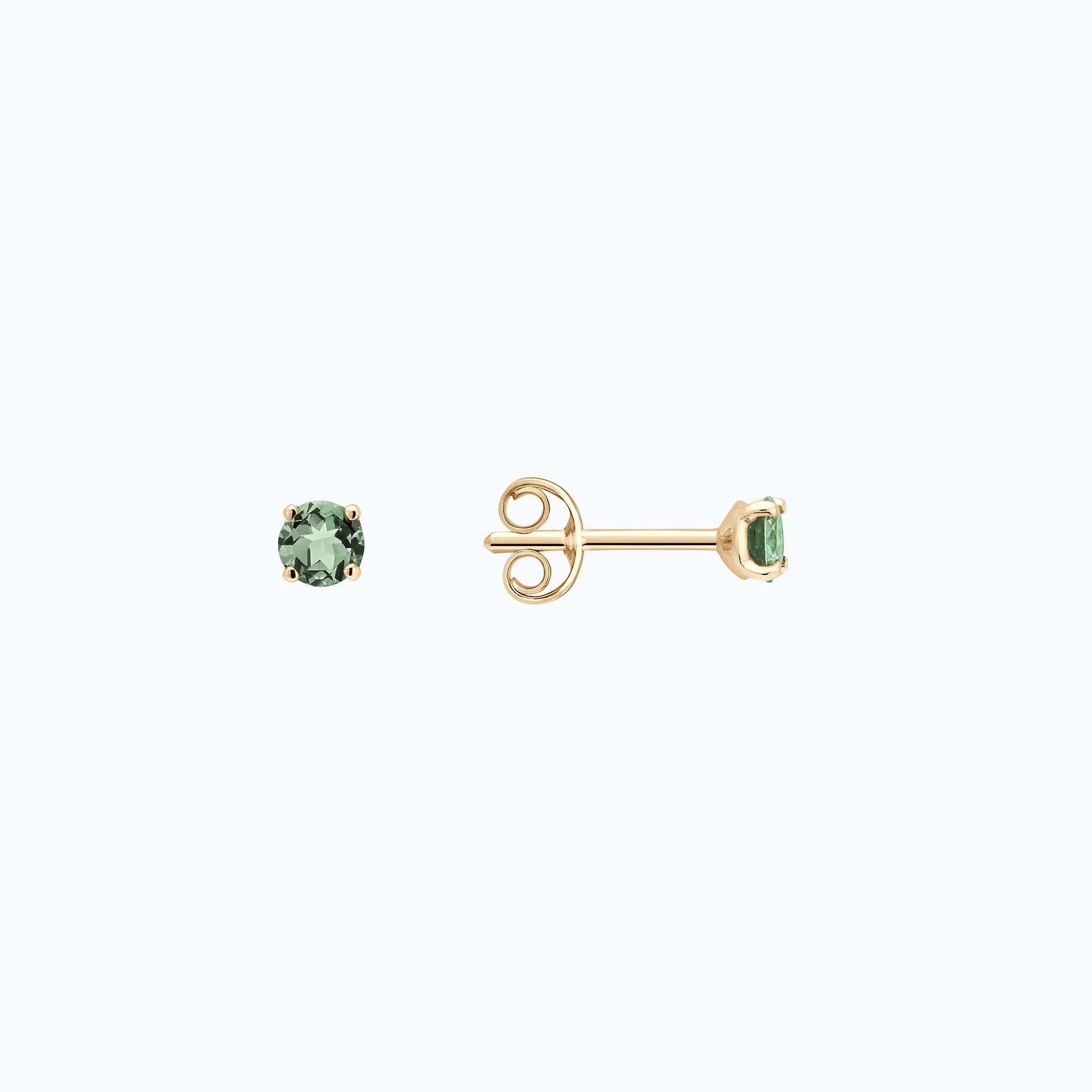 Boucles Alva Saphir Vert 3.5 mm