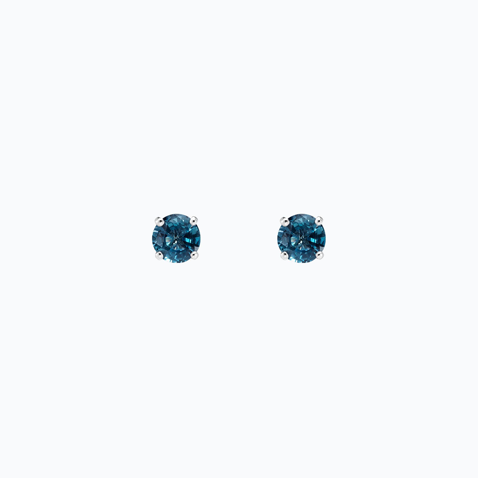 Boucles Alva Topaze Blue London 4.5 mm