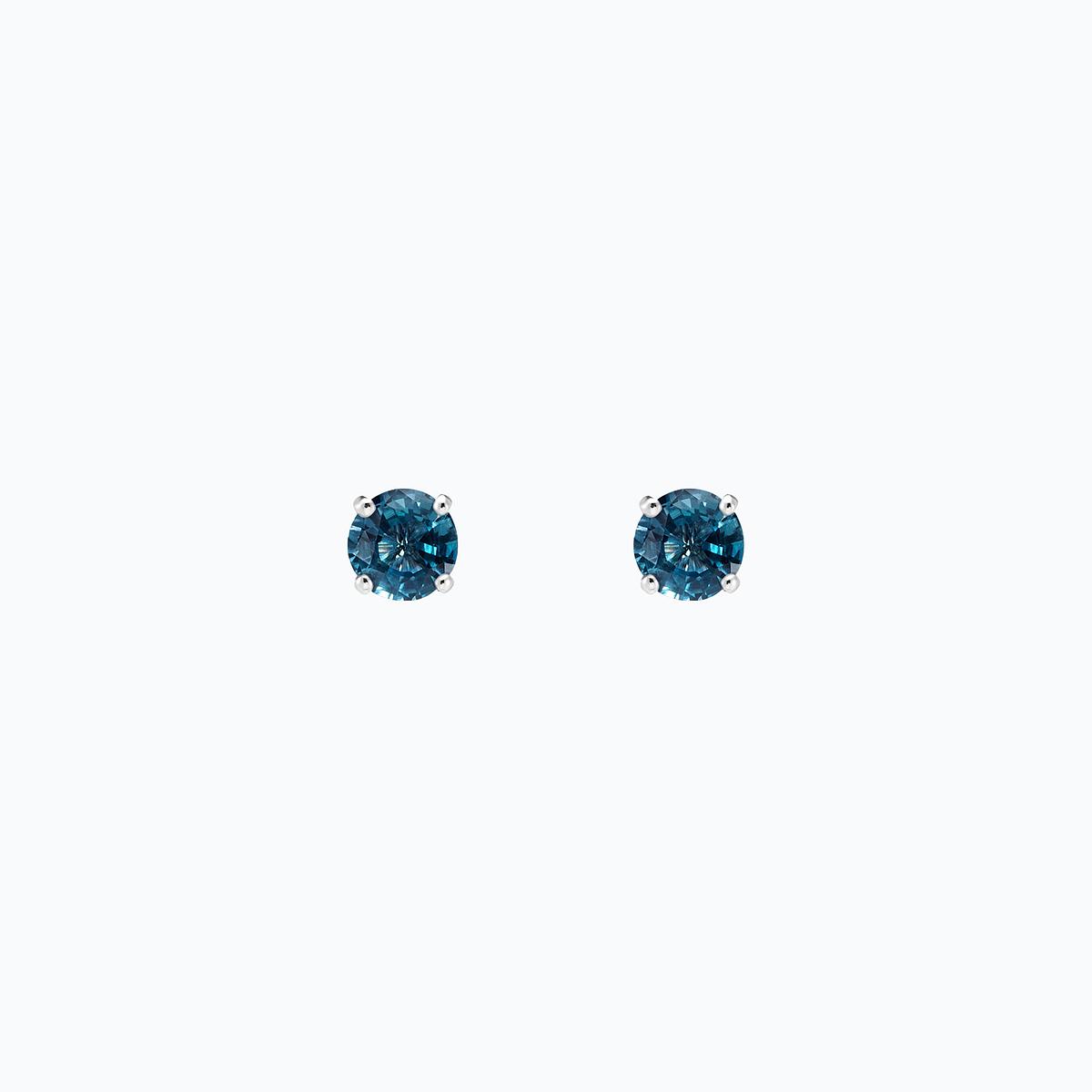 Boucles Alva Topaze Blue London 4.5 mm