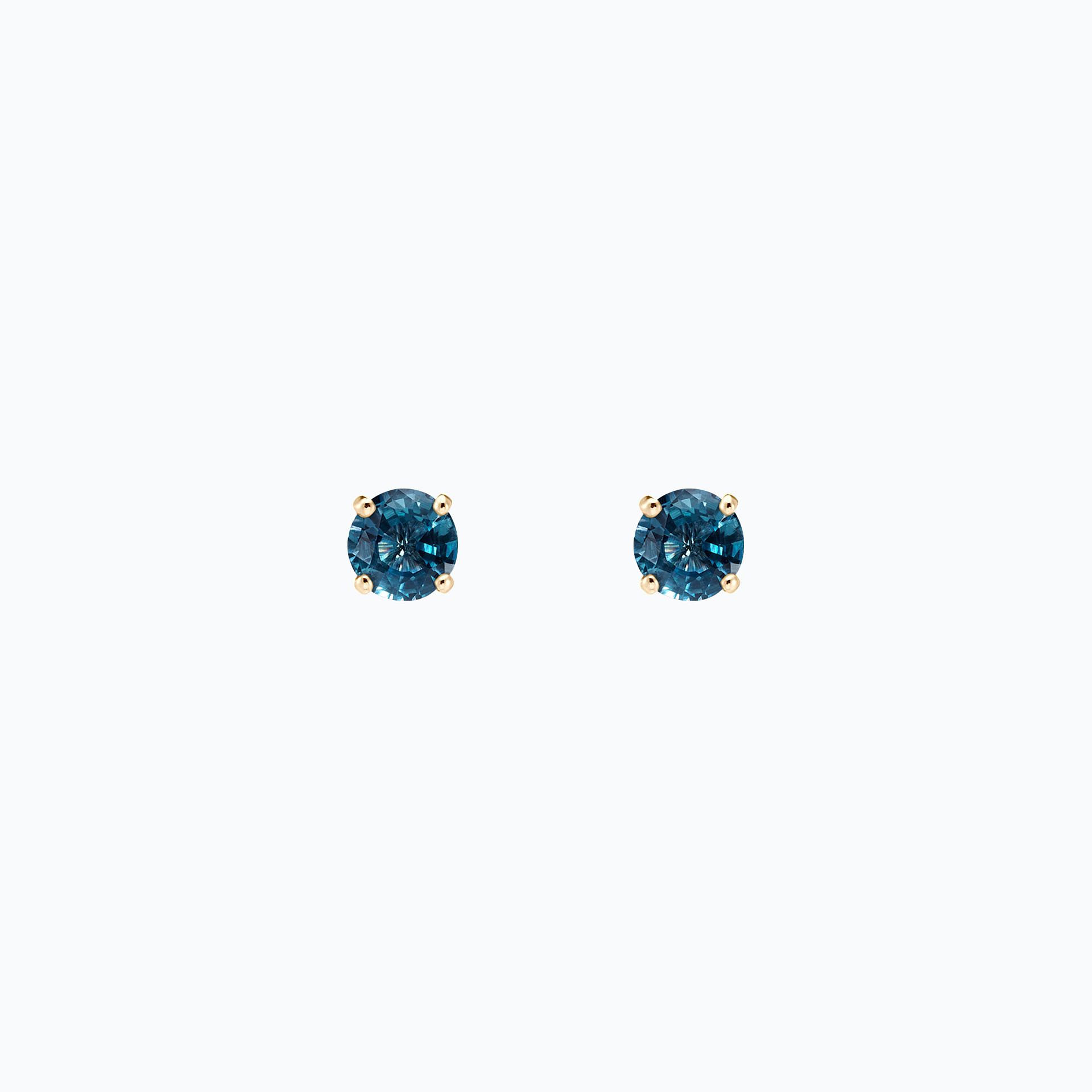 Boucles Alva Topaze Blue London 4.5 mm