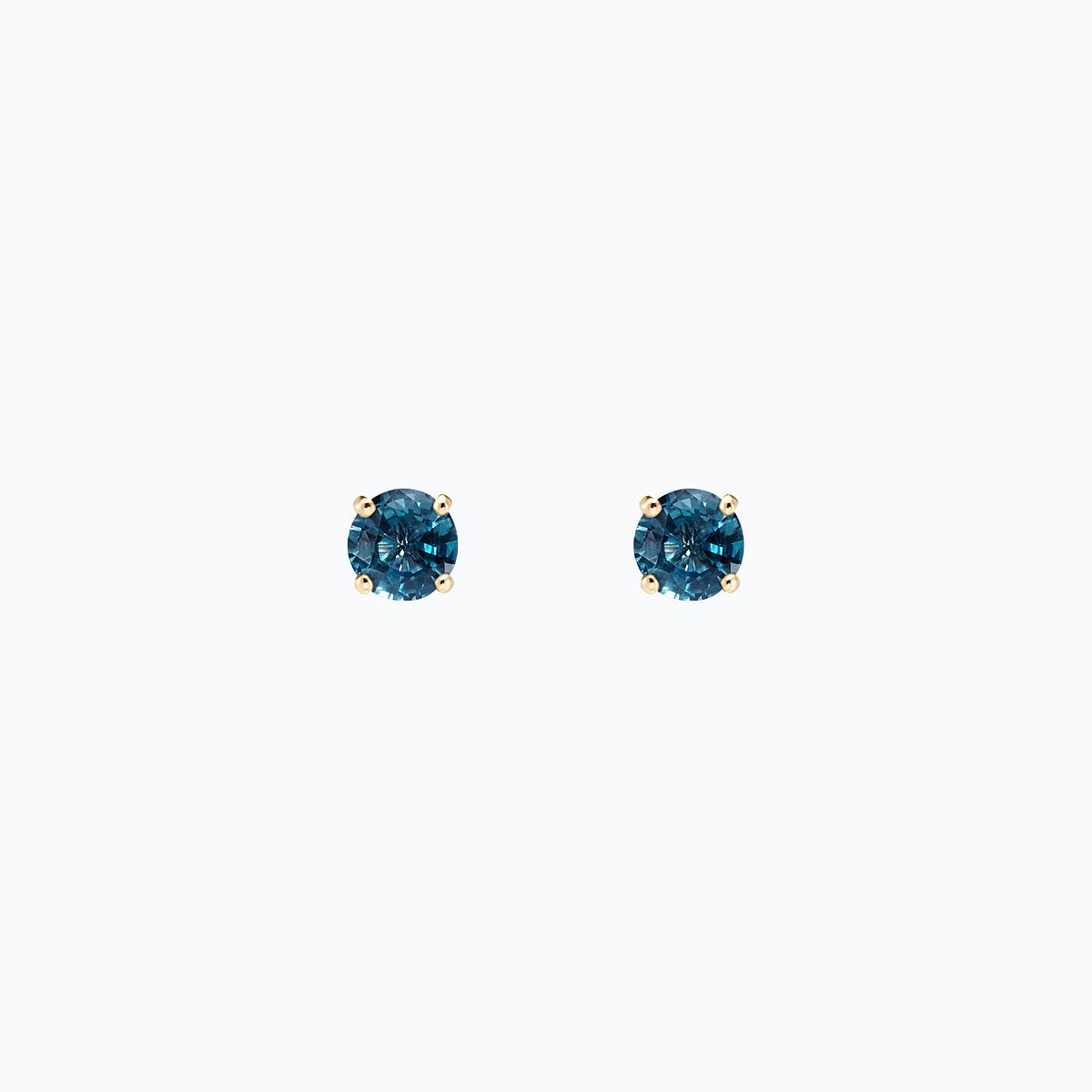 Boucles Alva Topaze Blue London 4.5 mm
