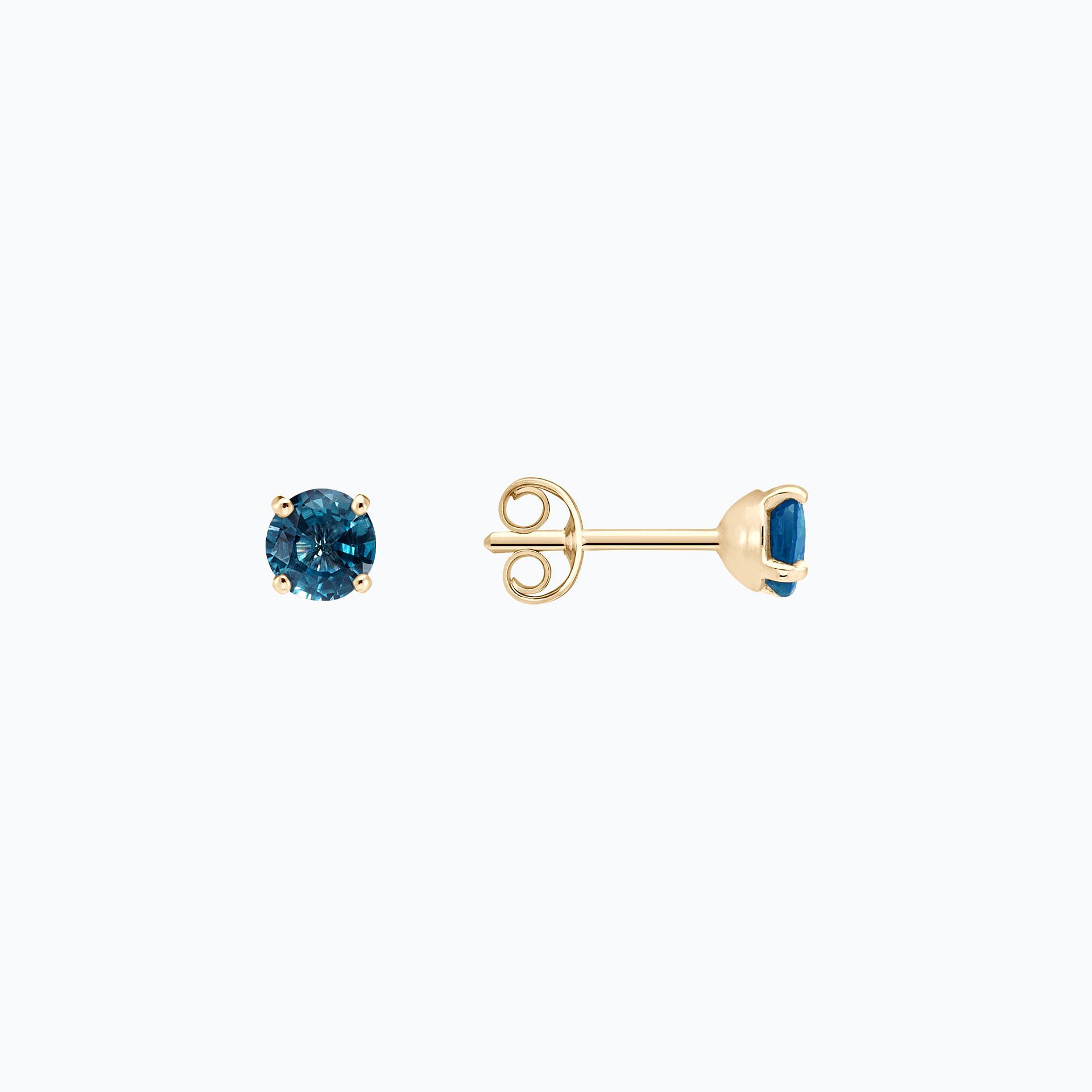 Boucles Alva Topaze Blue London 4.5 mm