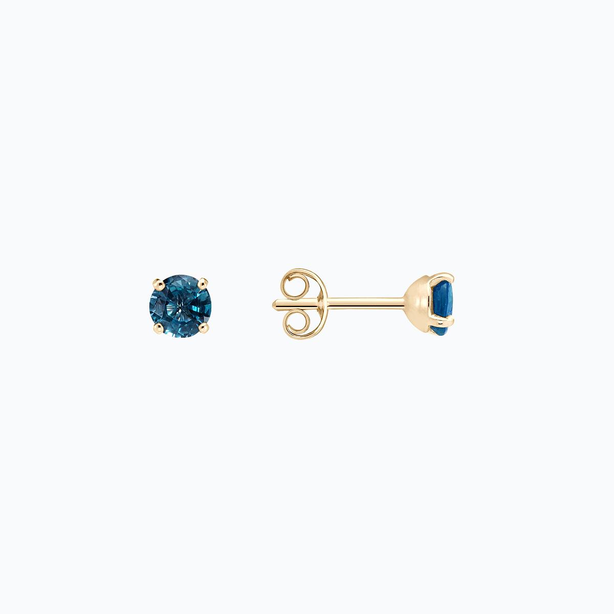 Boucles Alva Topaze Blue London 4.5 mm