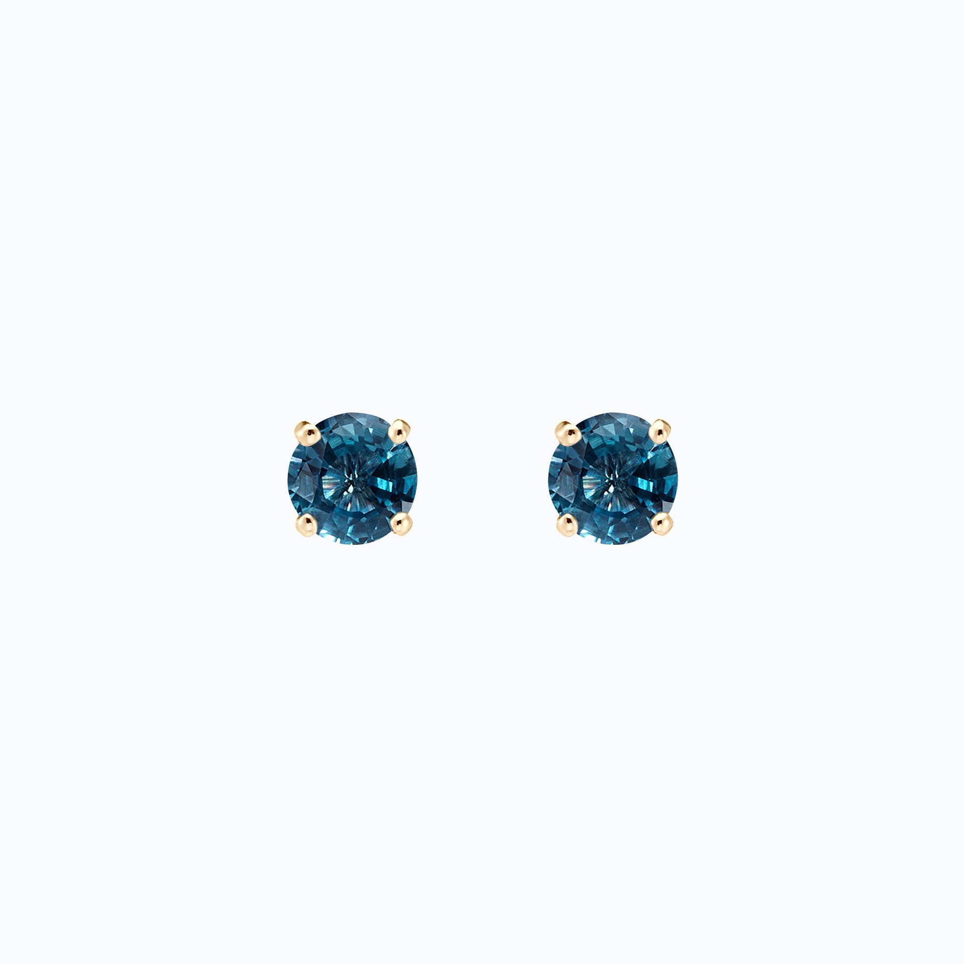 Boucles Alva Topaze Blue London 6 mm