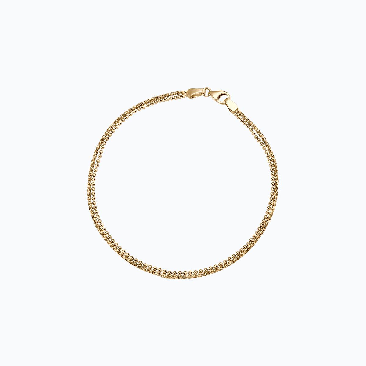 Bracelet 2 Fils d'Or