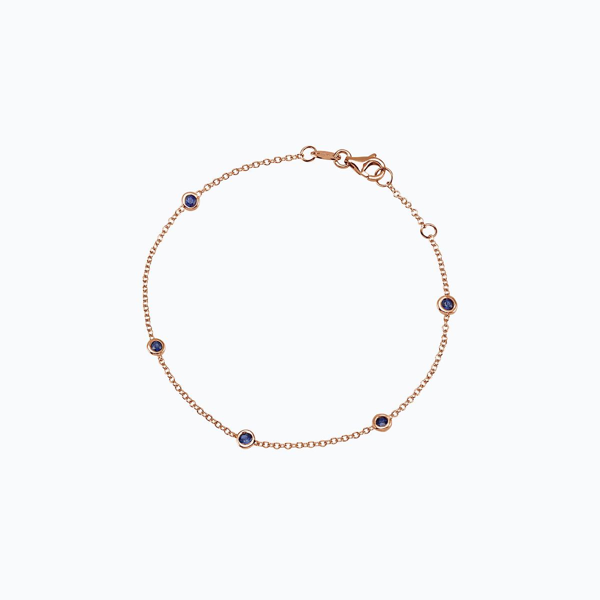 Bracelet Blossom 5 Saphirs