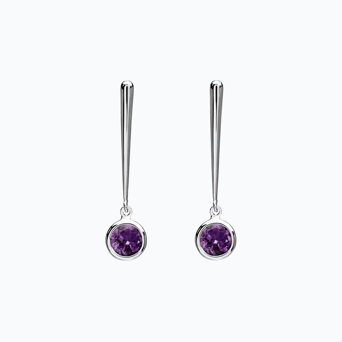 Pendants Nymphéa Améthyste