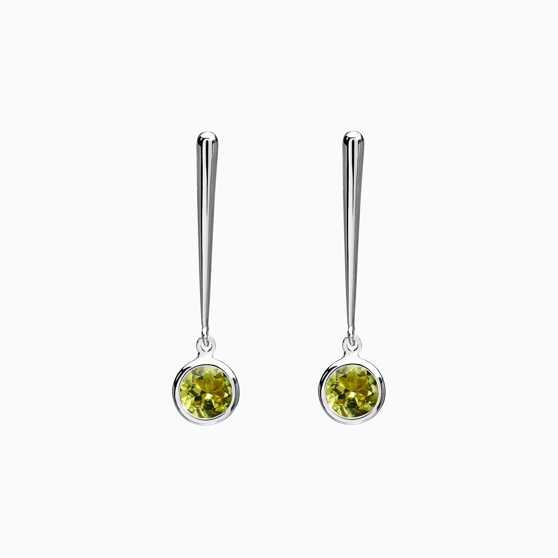 Pendants Nymphéa Péridot