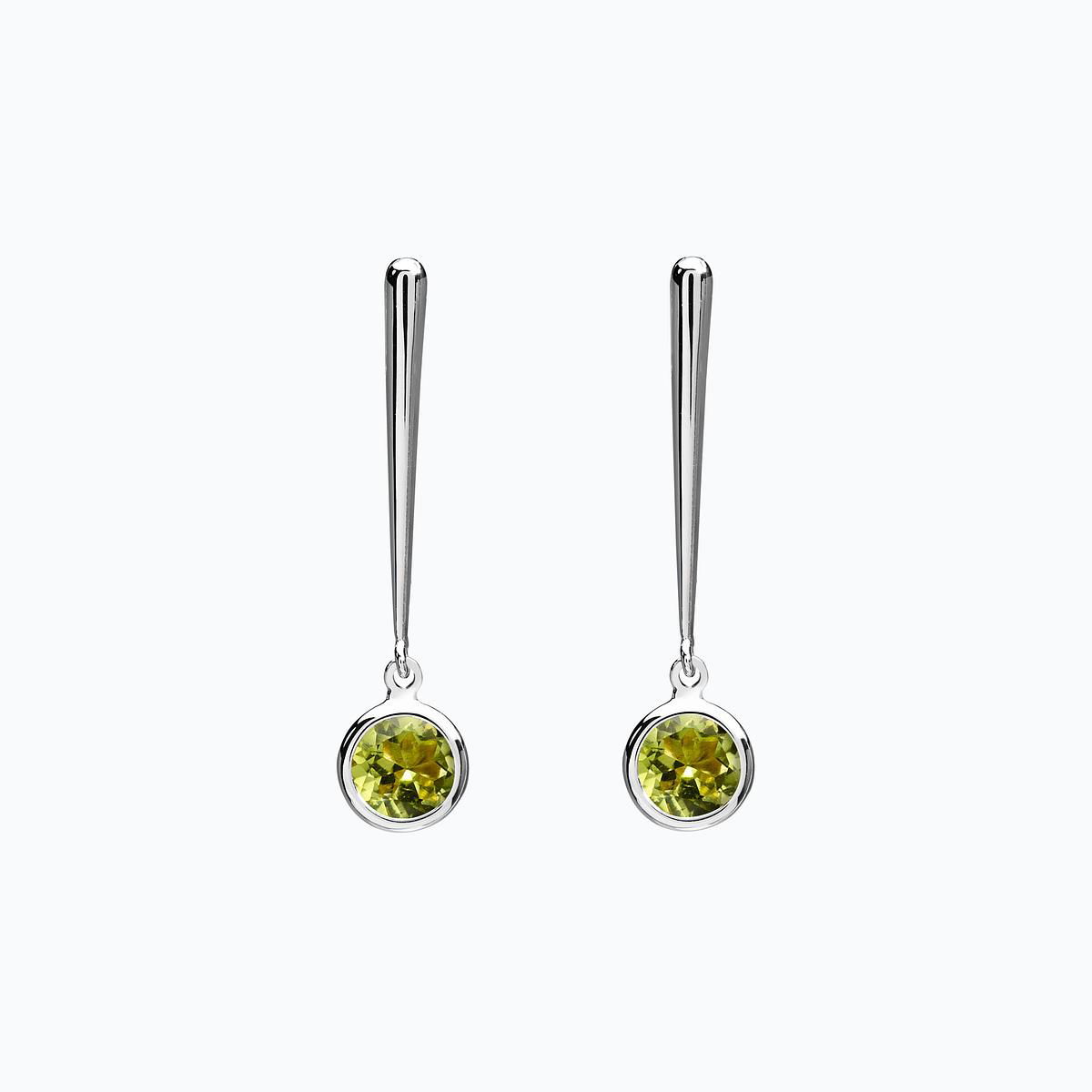 Pendants Nymphéa Péridot