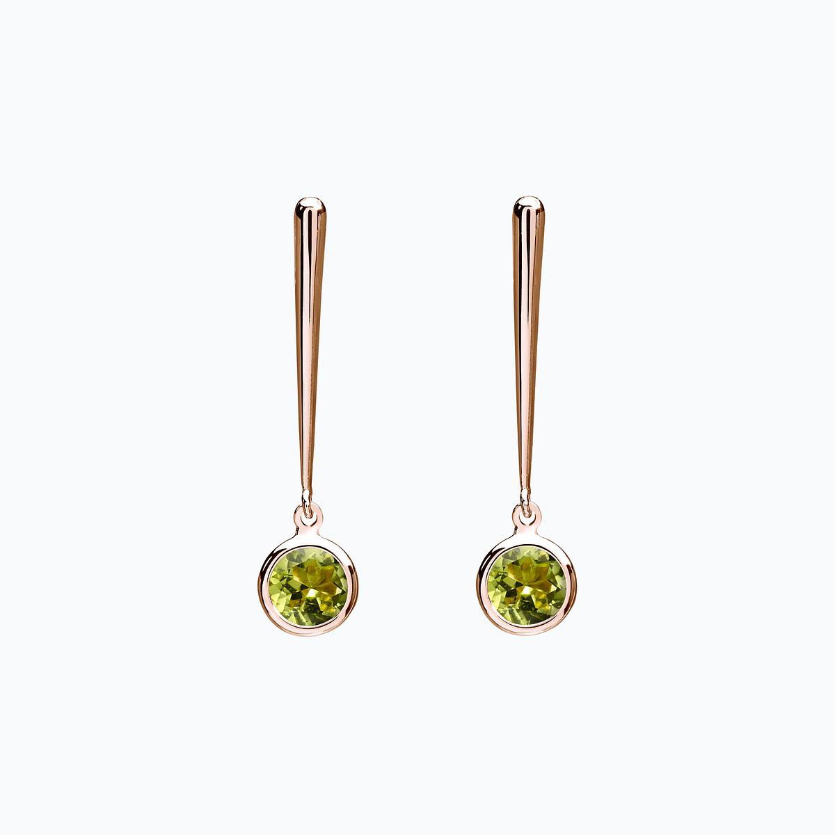 Pendants Nymphéa Péridot