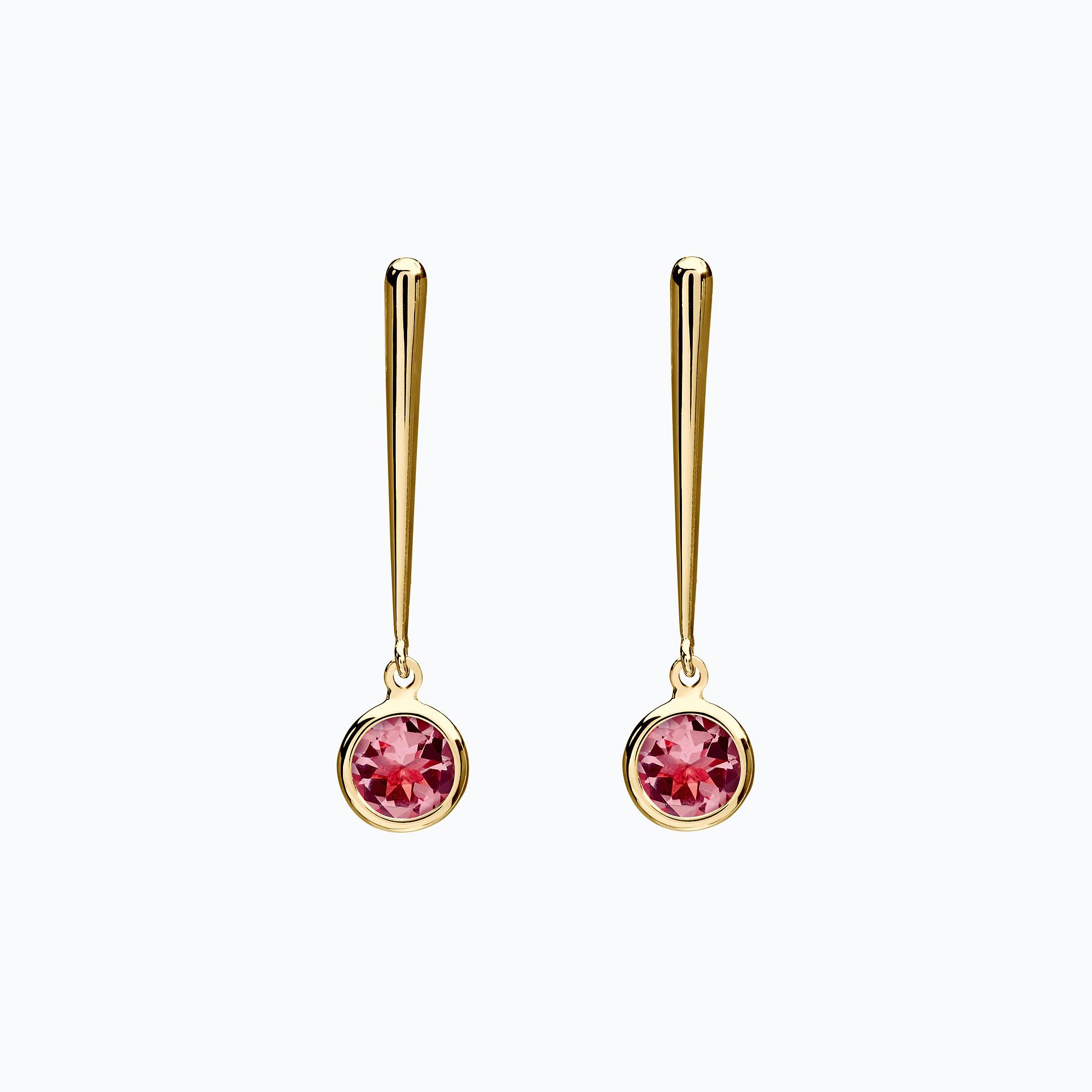Pendants Nymphéa Tourmaline