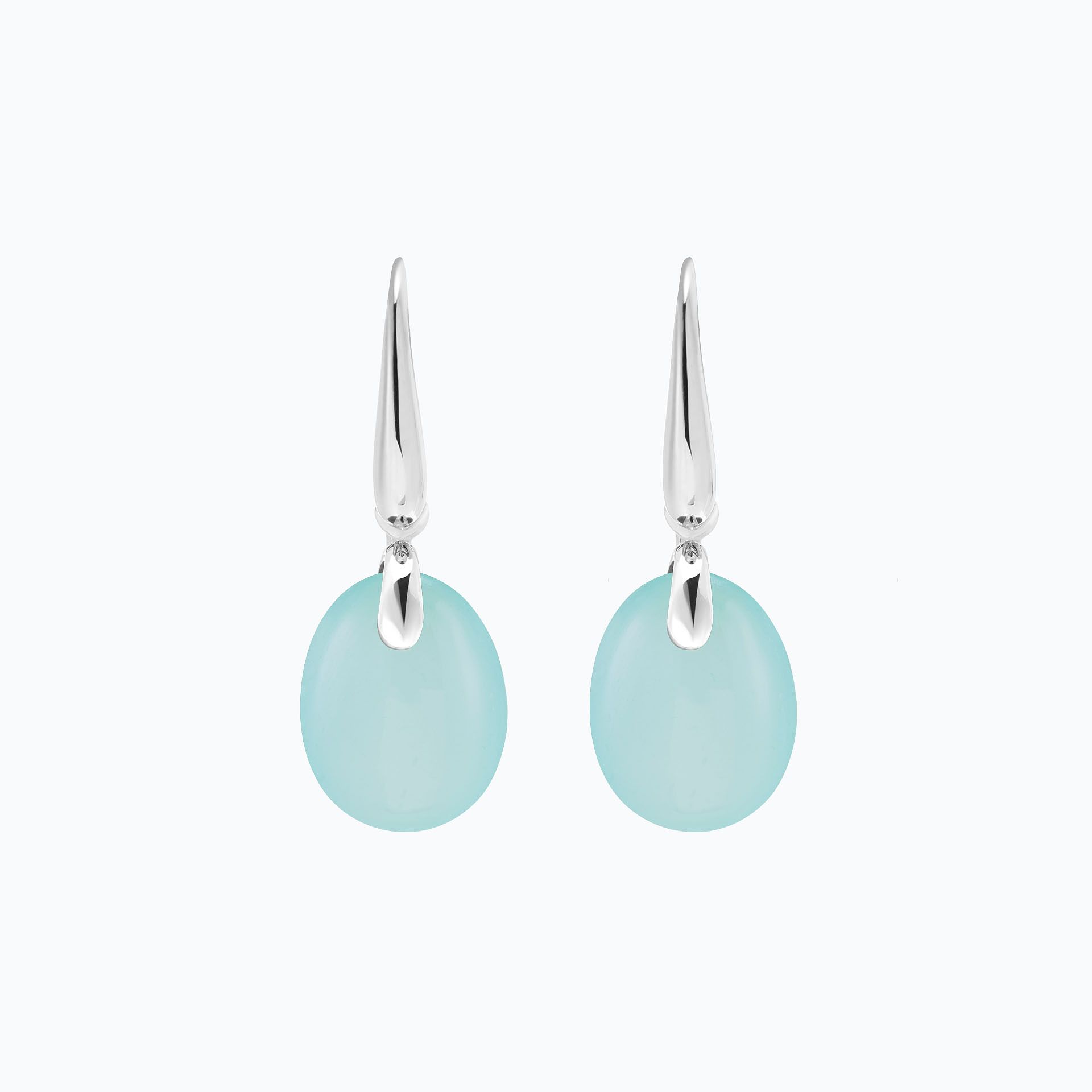 Pendants Paradis Calcédoine Bleue