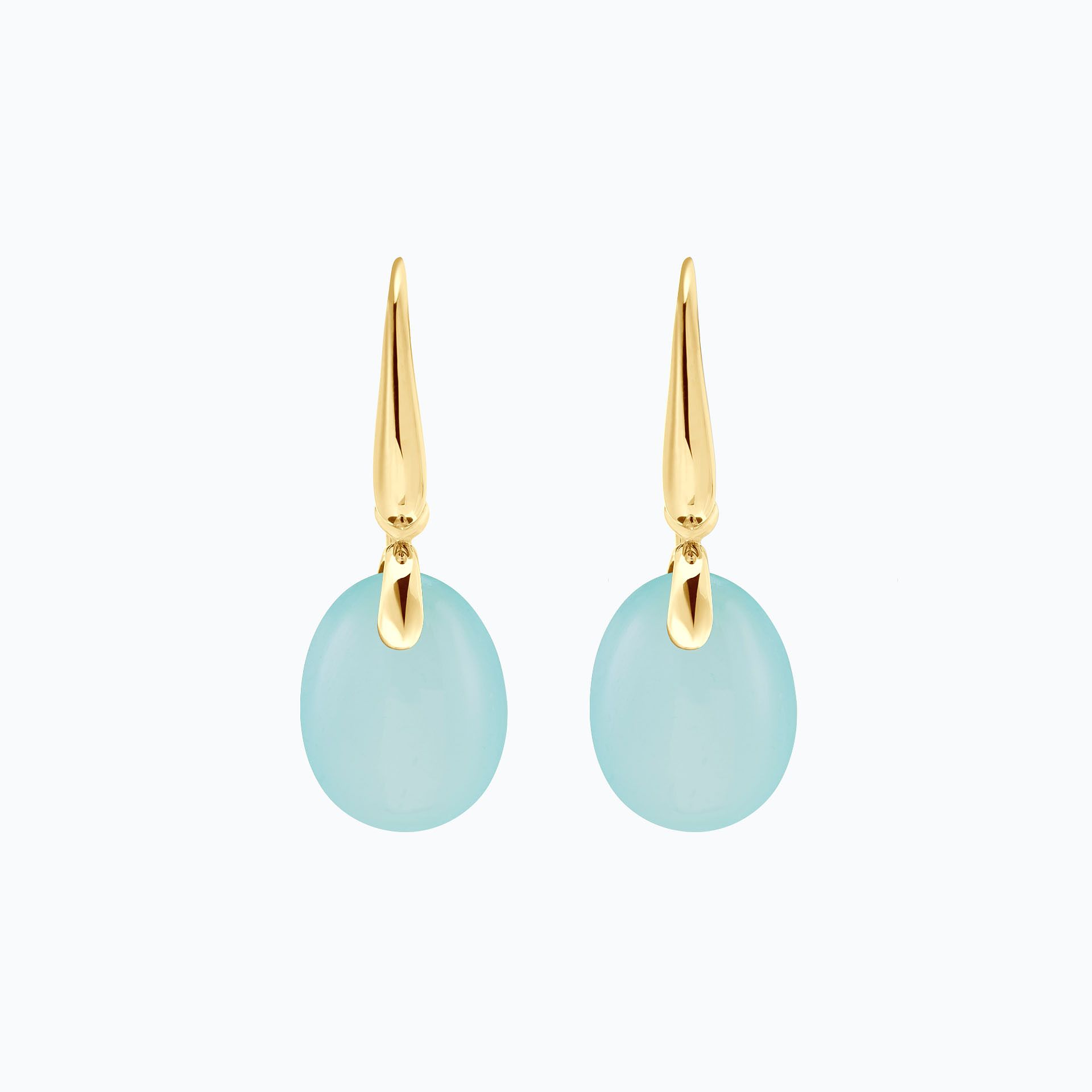 Pendants Paradis Calcédoine Bleue