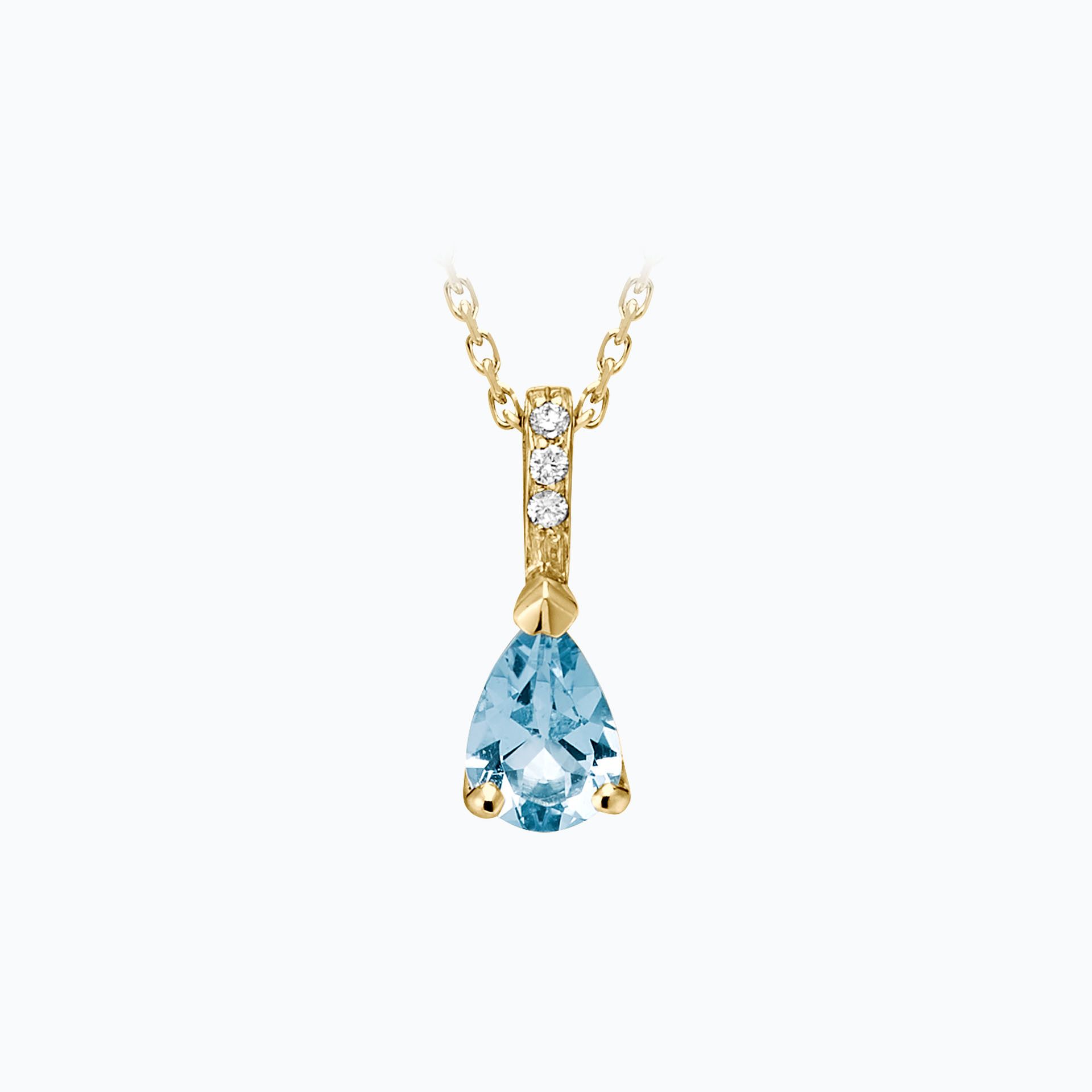Pendentif Alienor Aigue-marine