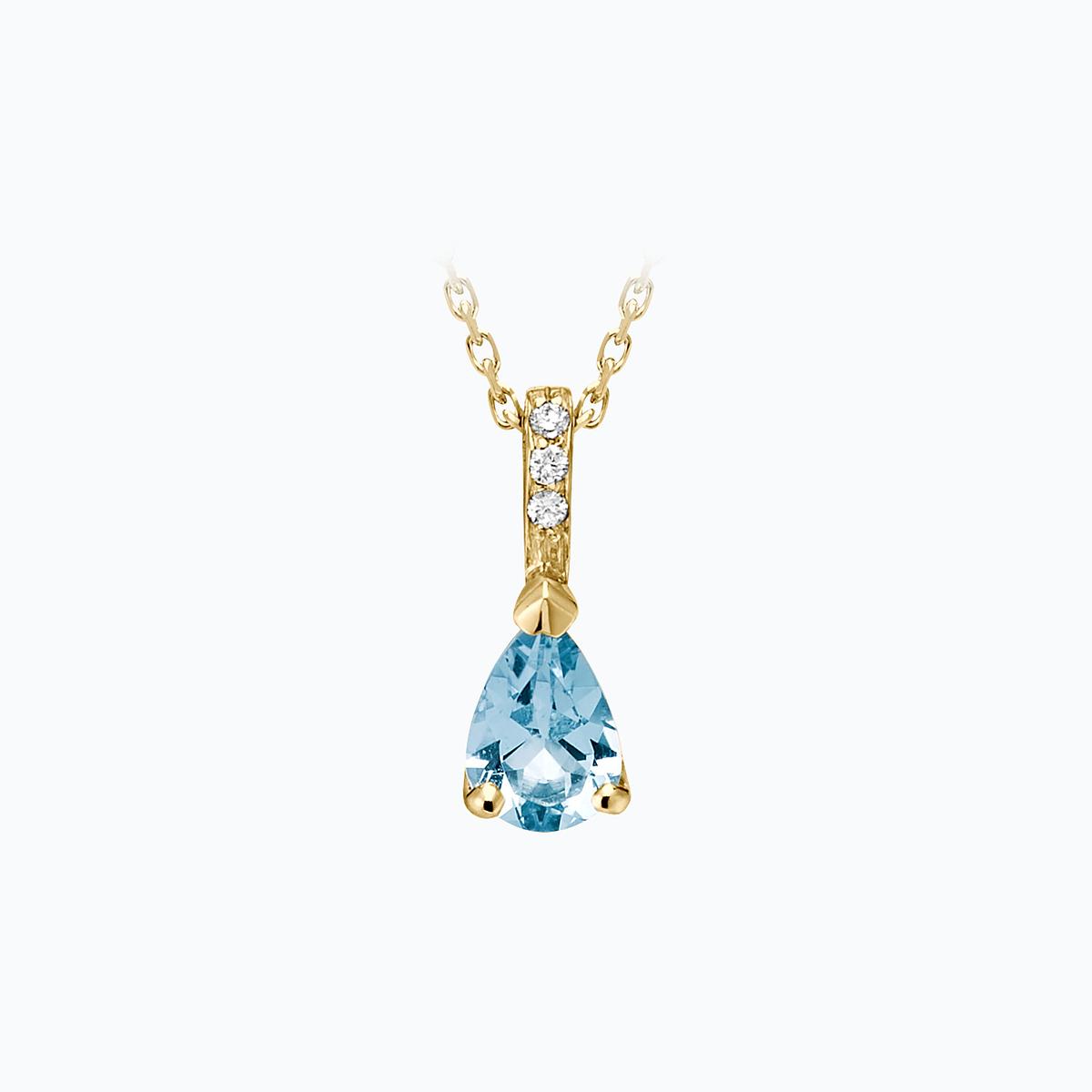 Pendentif Alienor Aigue-marine