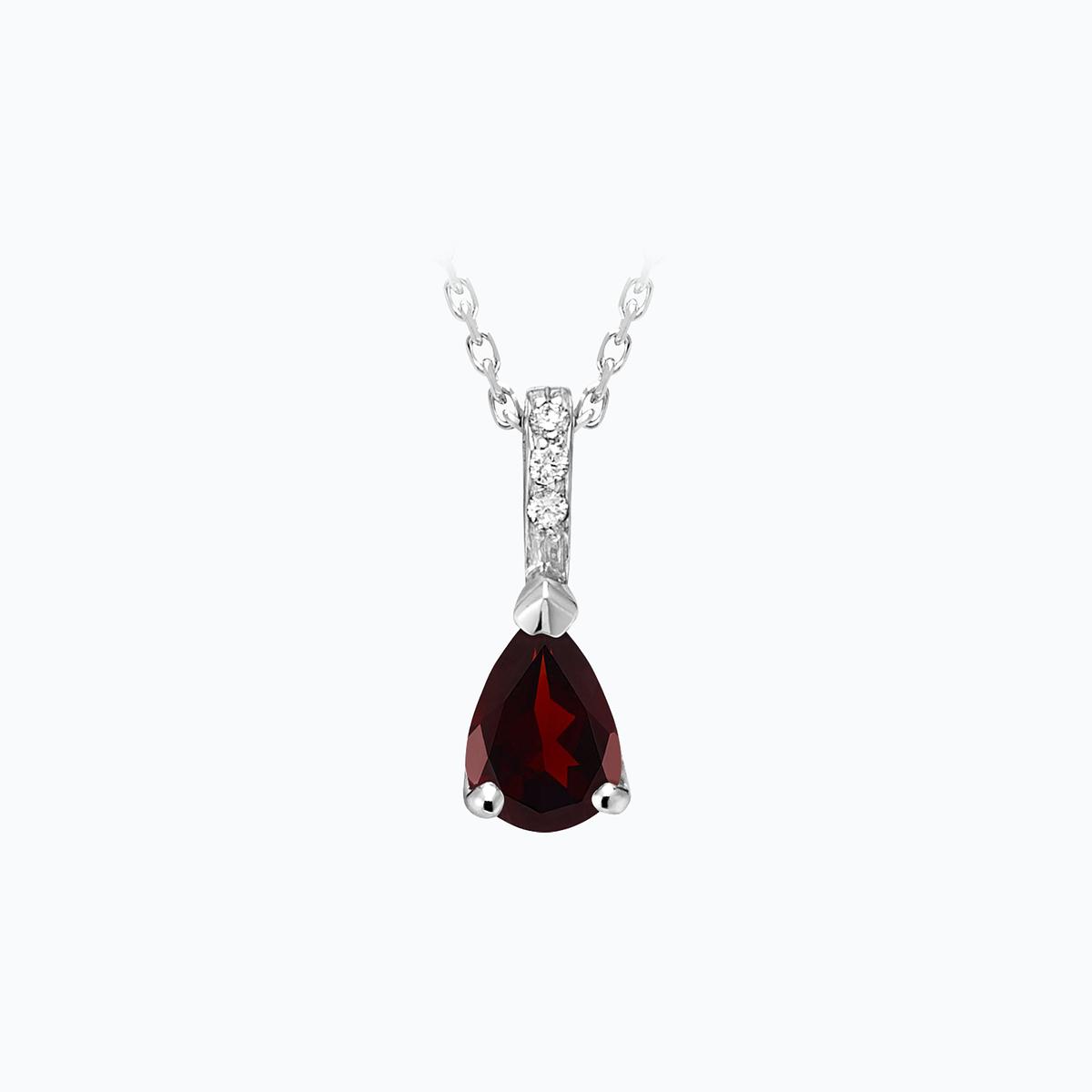 Pendentif Alienor Grenat